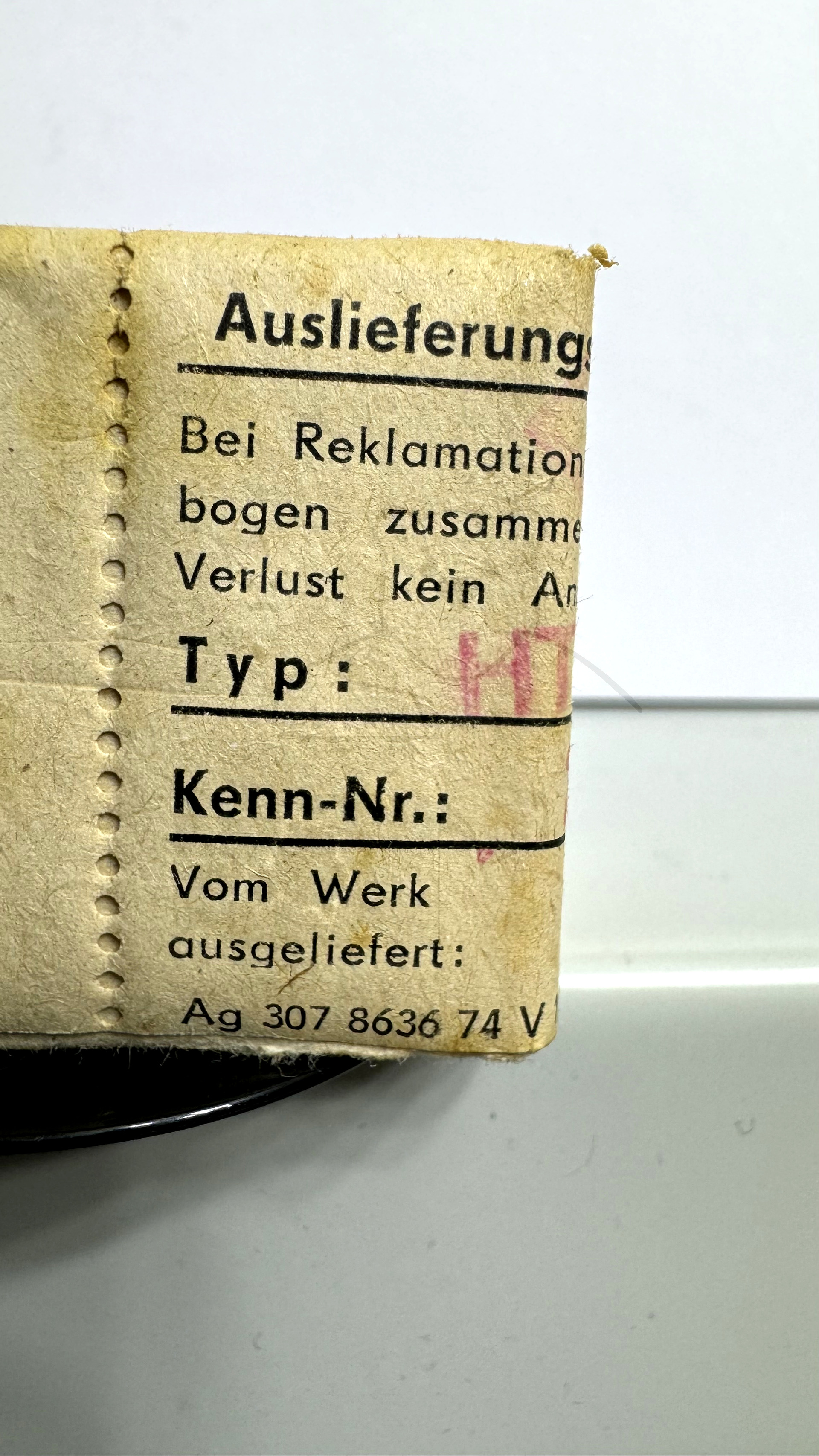 Röhre HT323S #4799 Verpackung Bild 5