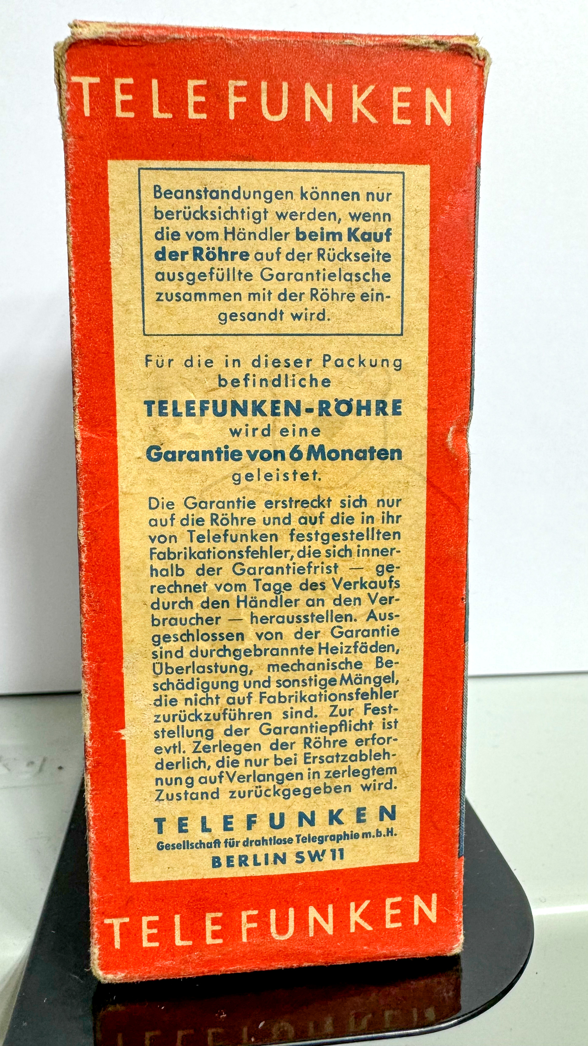 Röhre KB2 #3312 Verpackung Bild 3