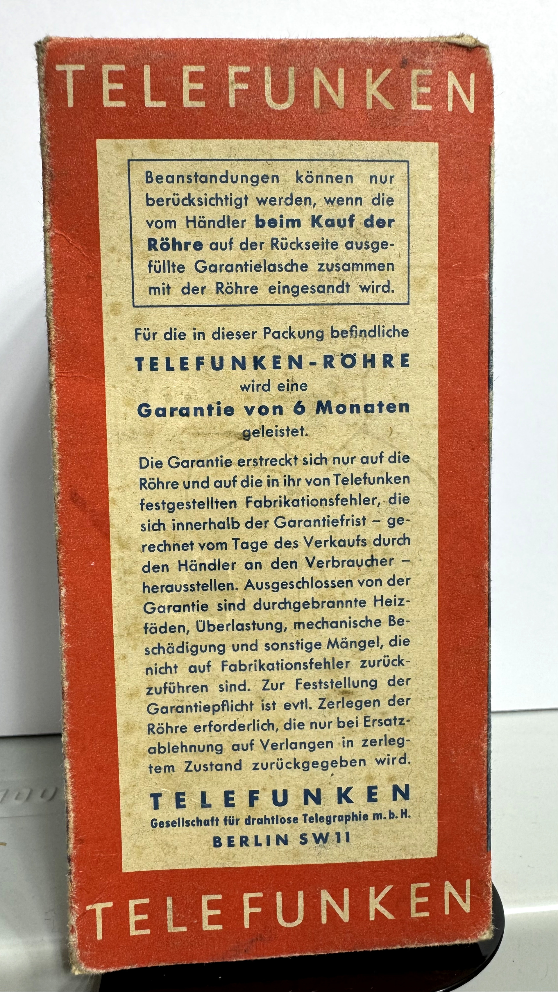 Röhre KBC1 #4577 Verpackung Bild 6