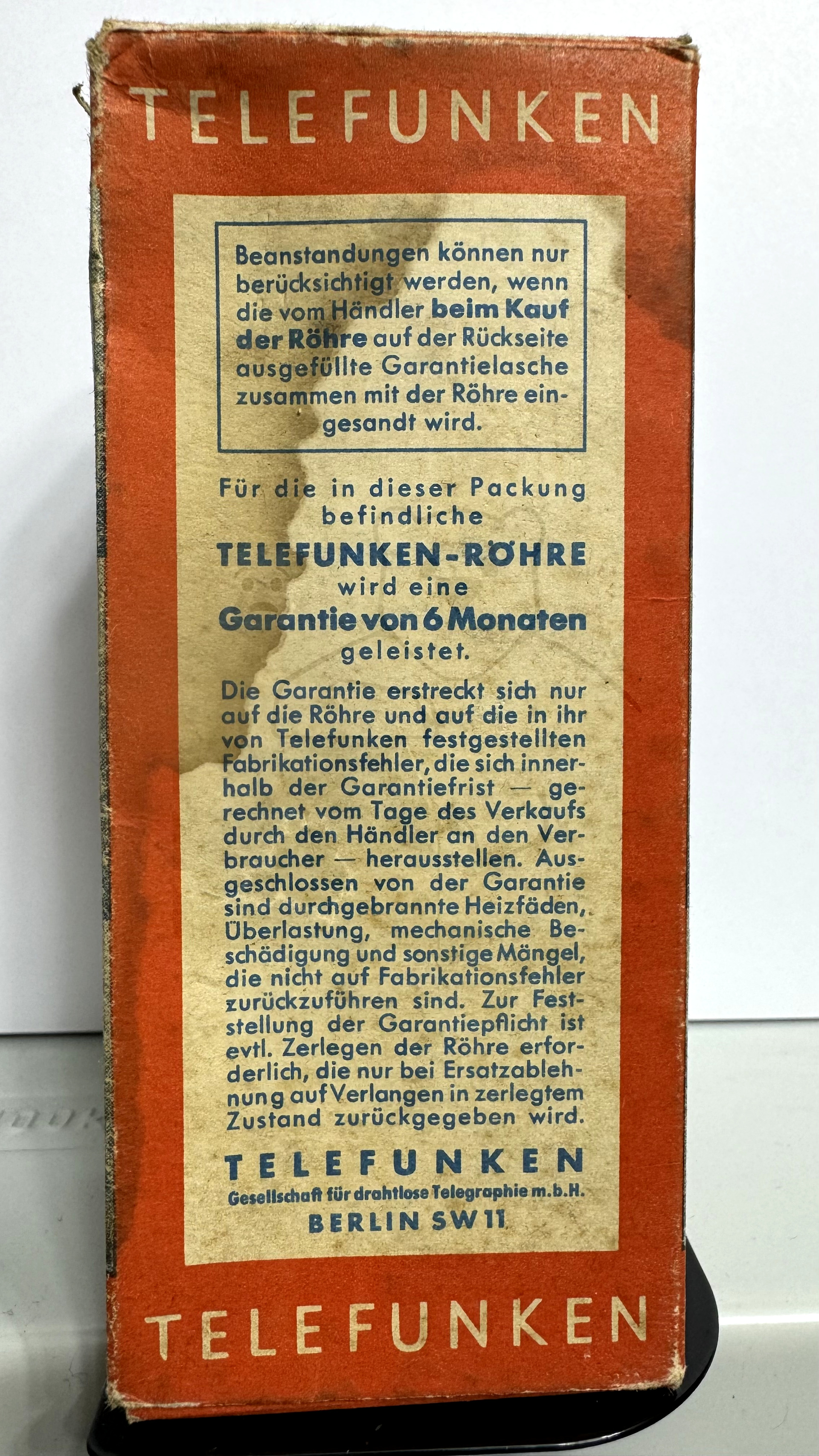 Röhre KF3 #0127 Verpackung Bild 4