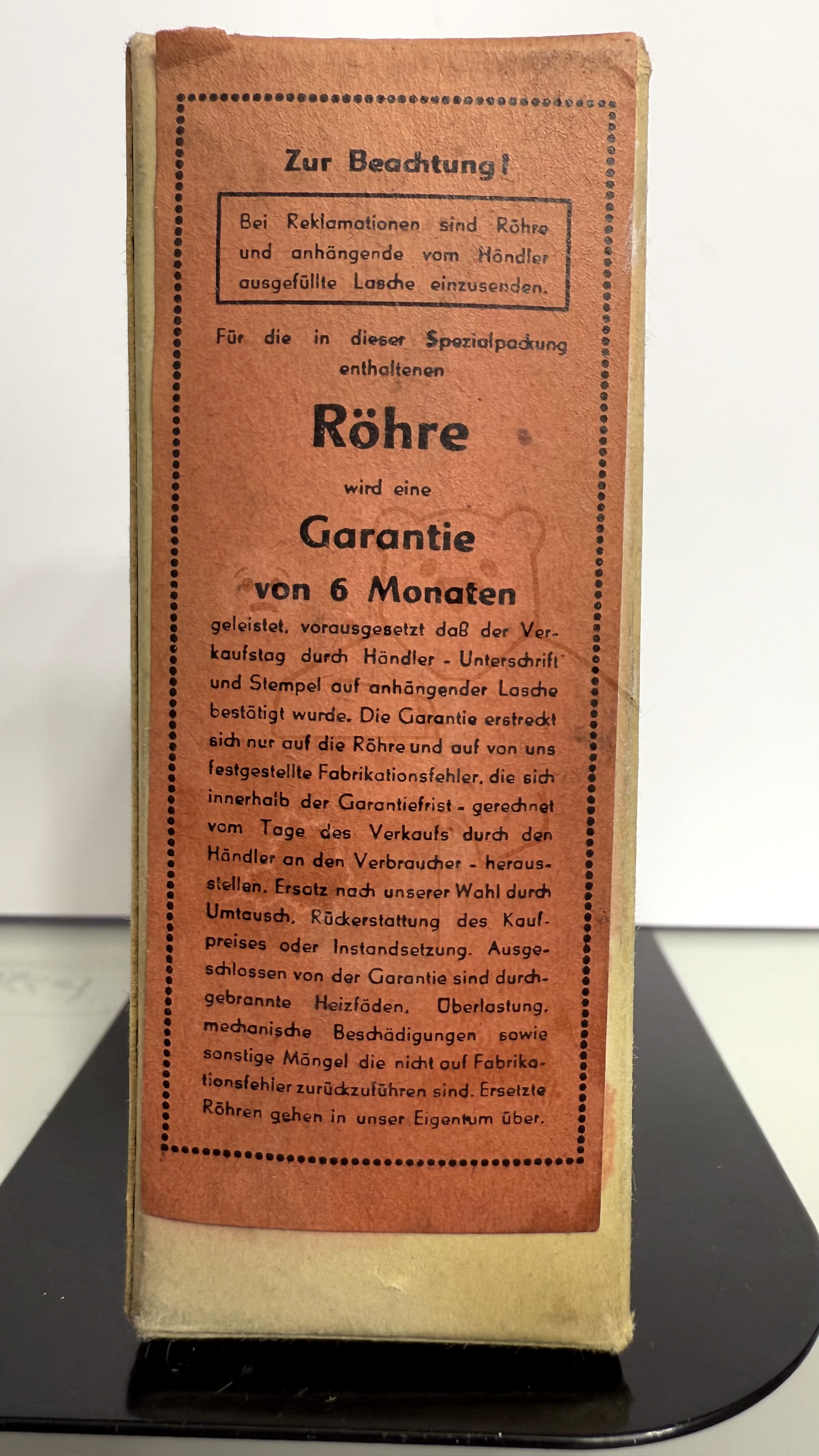 Röhre KL5 #4644 Verpackung Bild 1