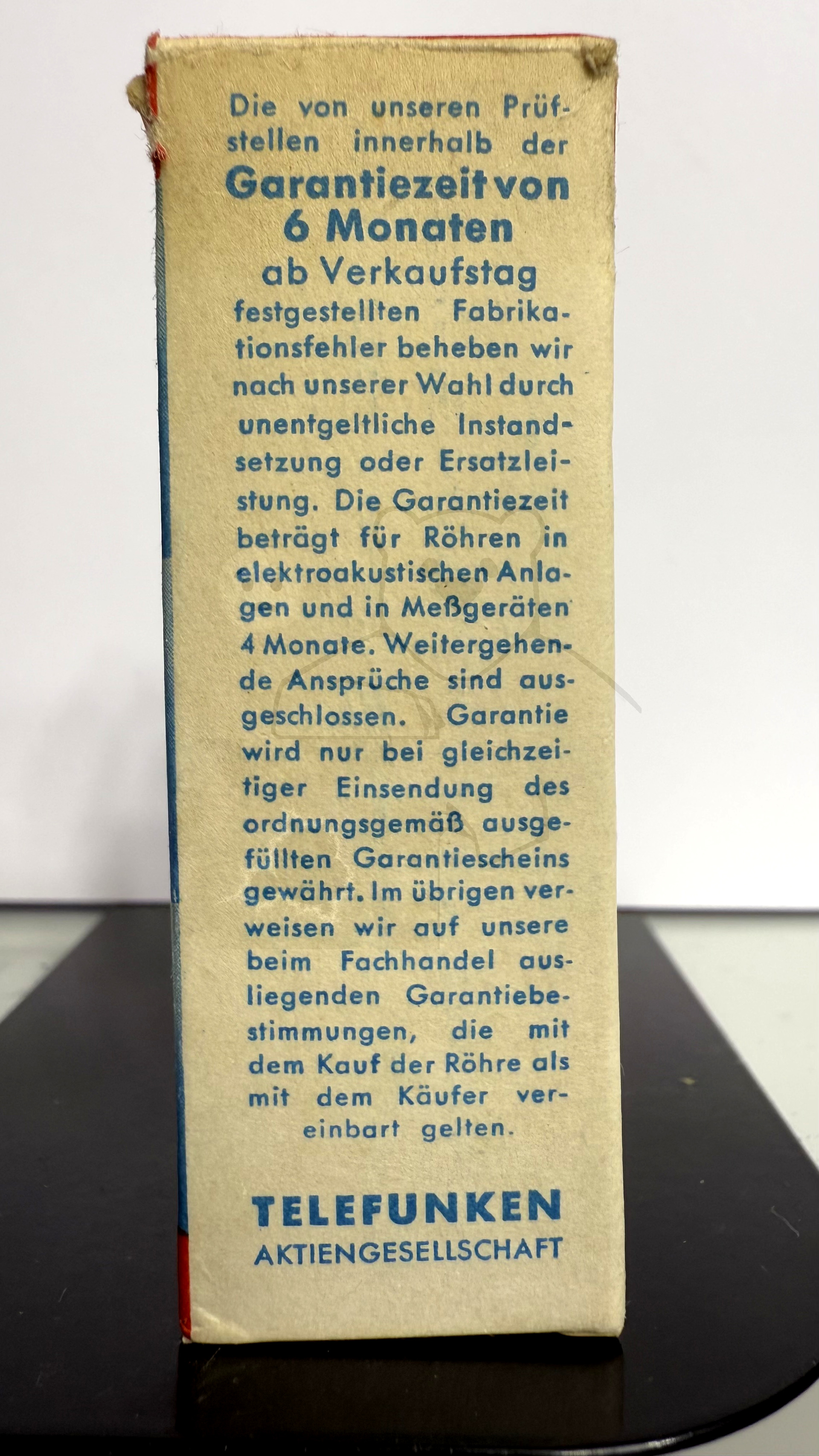 Röhre PCC88 #5976 Verpackung Bild 3