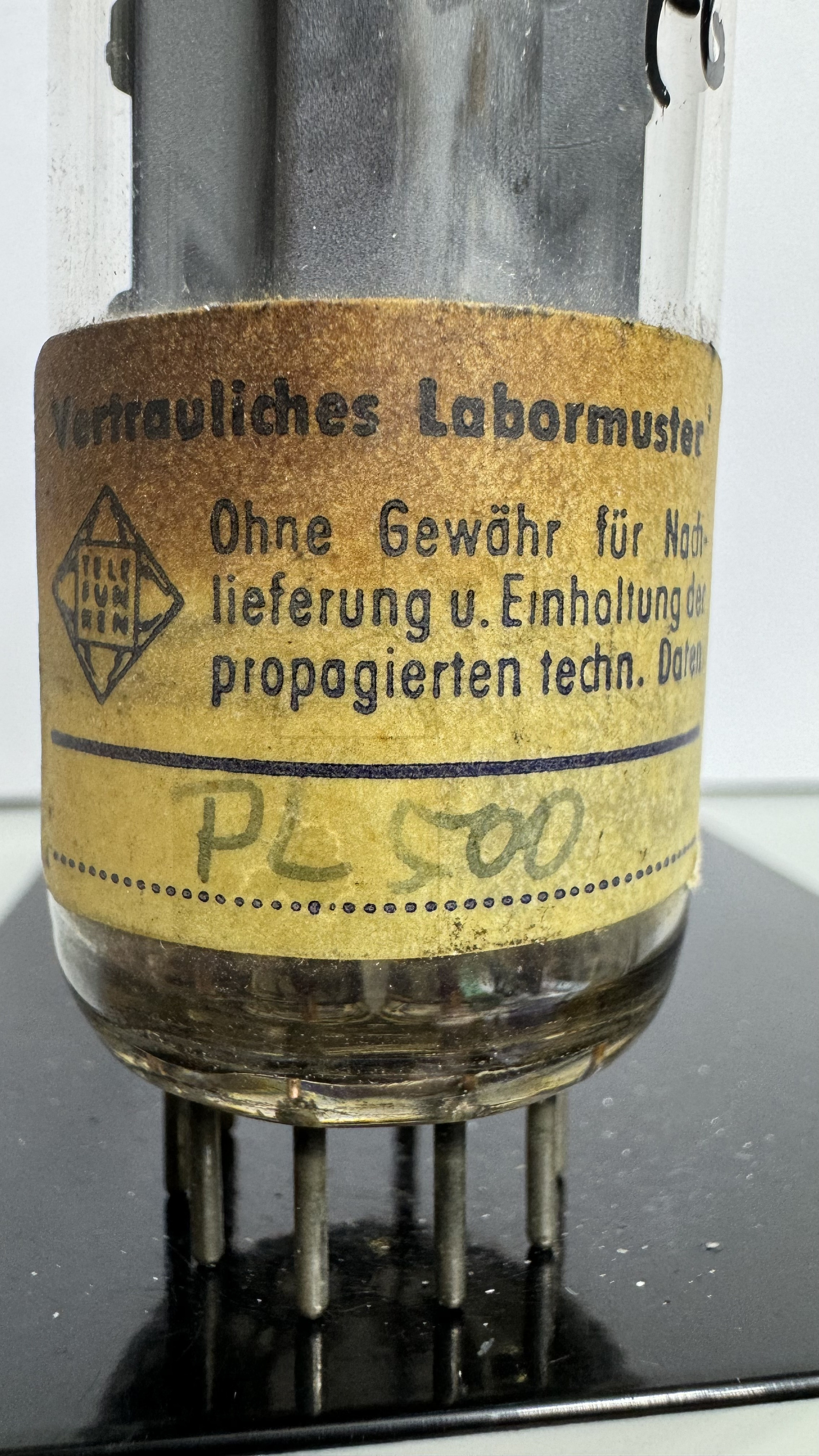 Röhre PL500 #3046 Vertrauliches Labormuster Bild 7