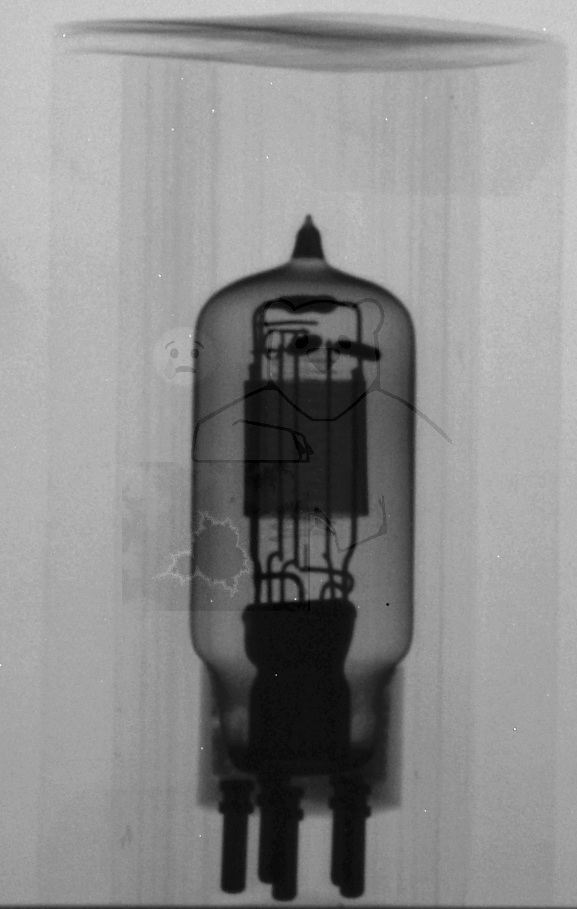 Röhre RE1 #3815 Röntgenbild in der Originalverpackung