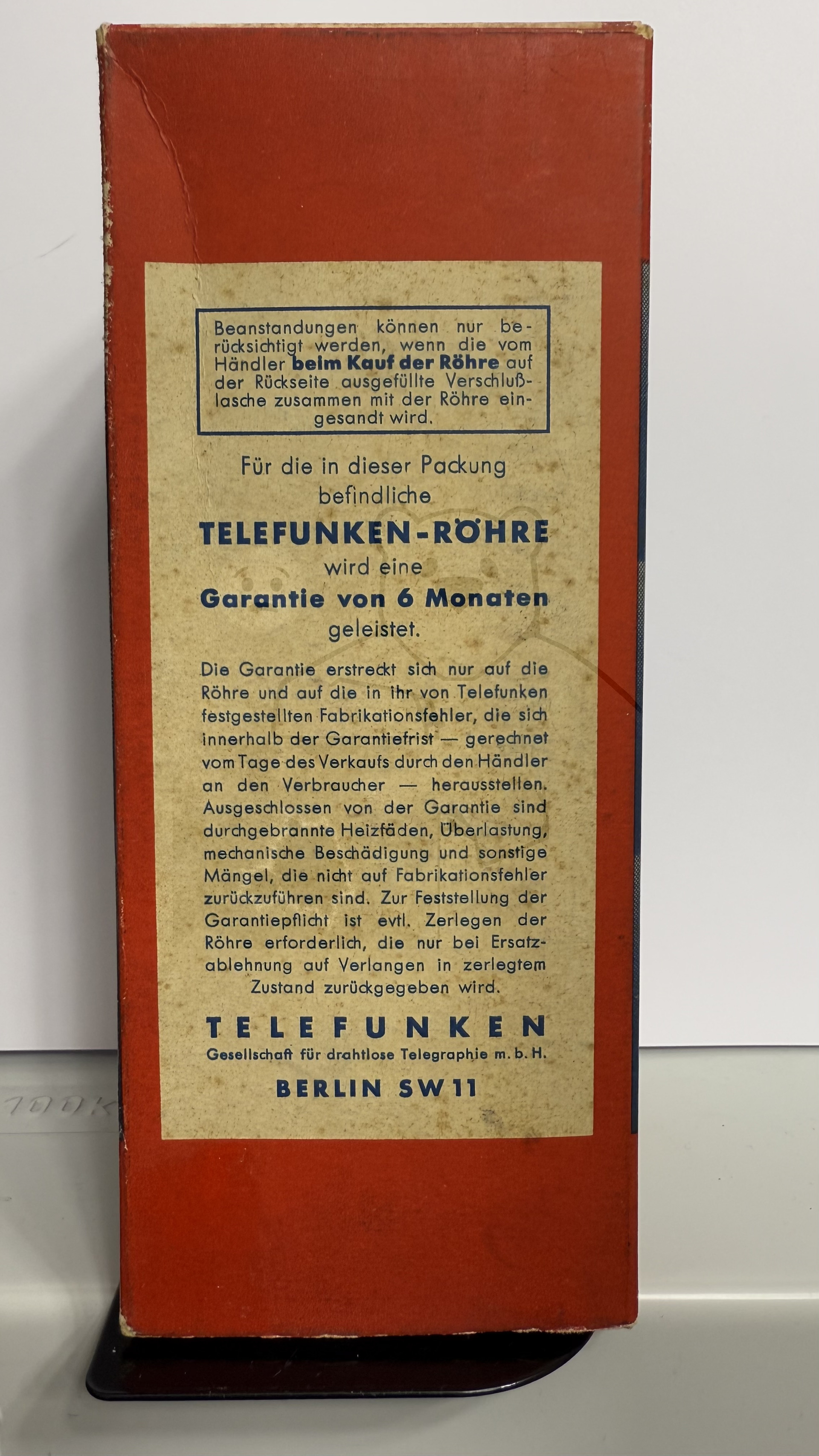 Röhre RENS1274 #0019 Verpackung Bild 7