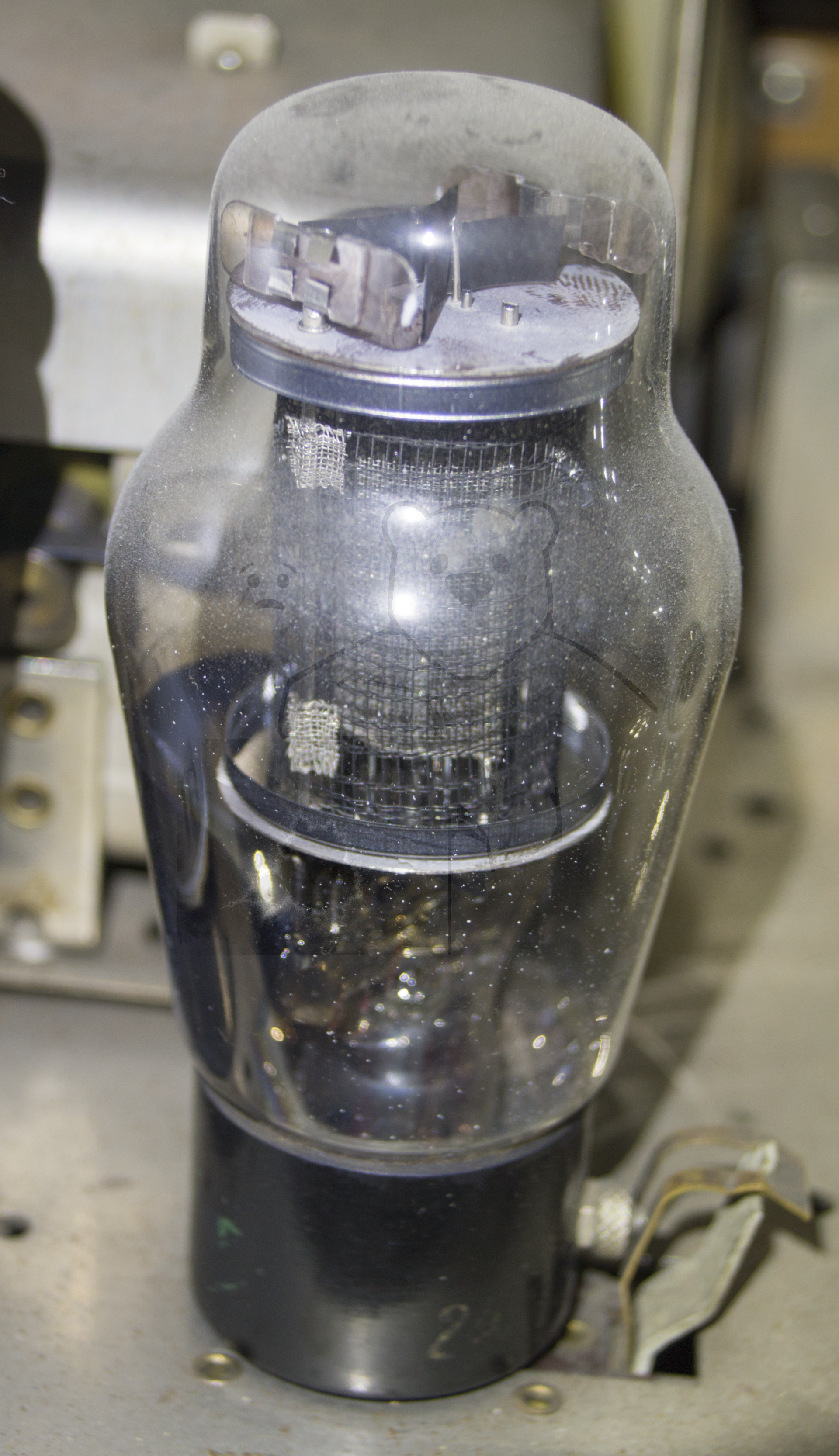 Röhre RENS1374d #6350 Bild 1, Verbaut in einem restaurierten 'Siemens 48 WLK'