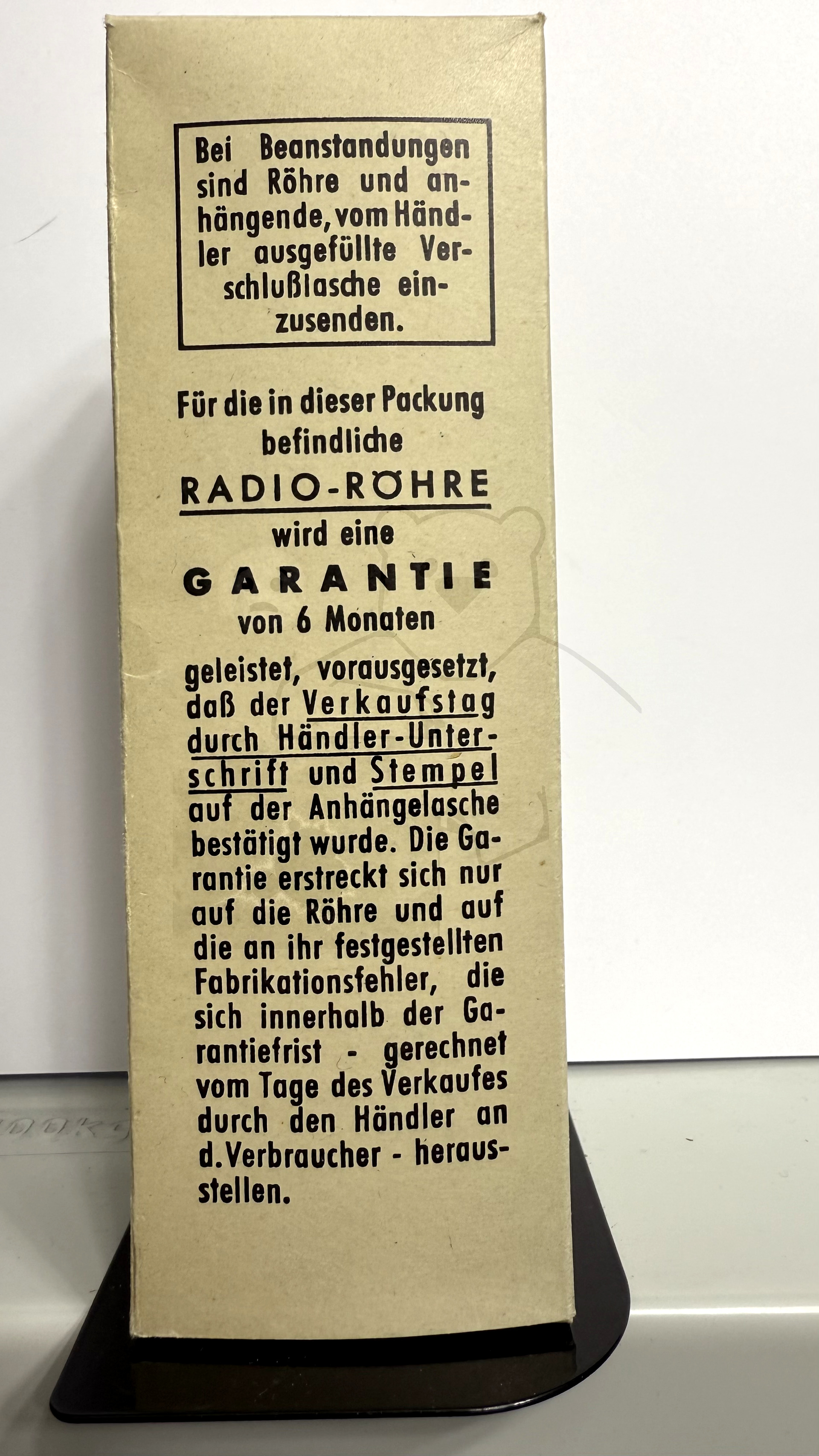 Röhre RENS1819 Verpackung Bild 3