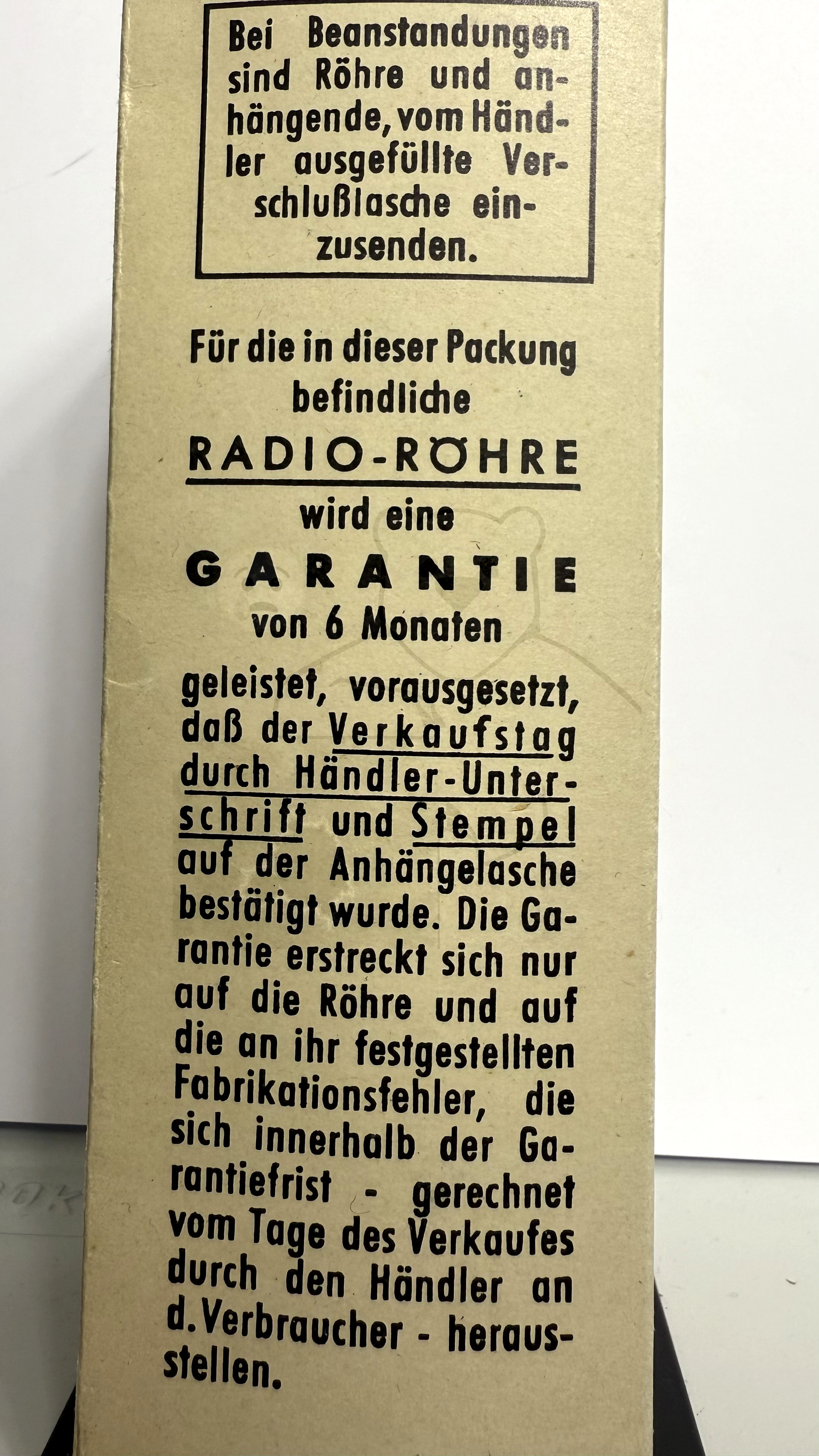 Röhre RENS1819 Verpackung Bild 4