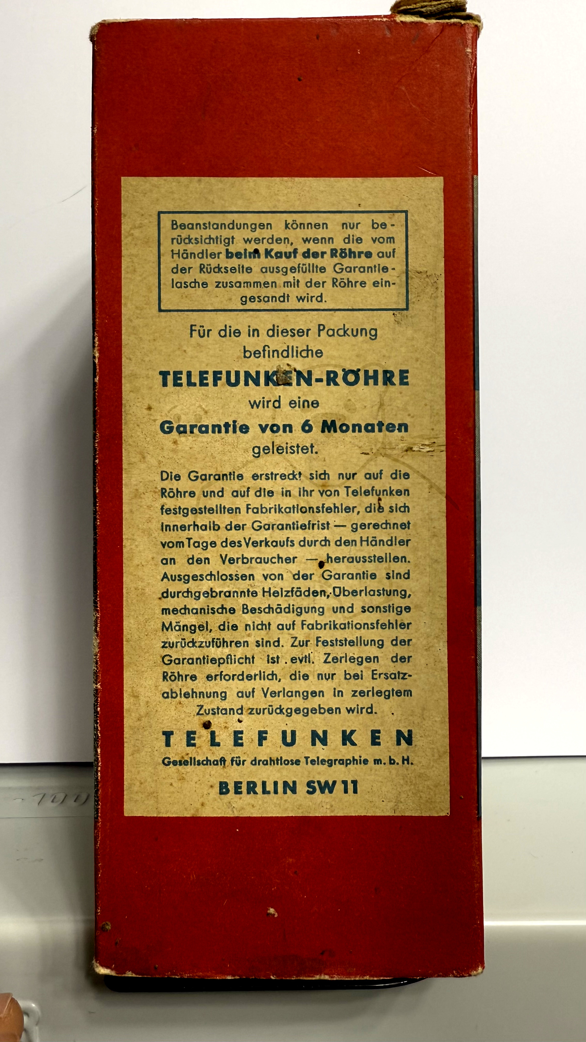 Röhre RENS1884 #6346 Verpackung Bild 3