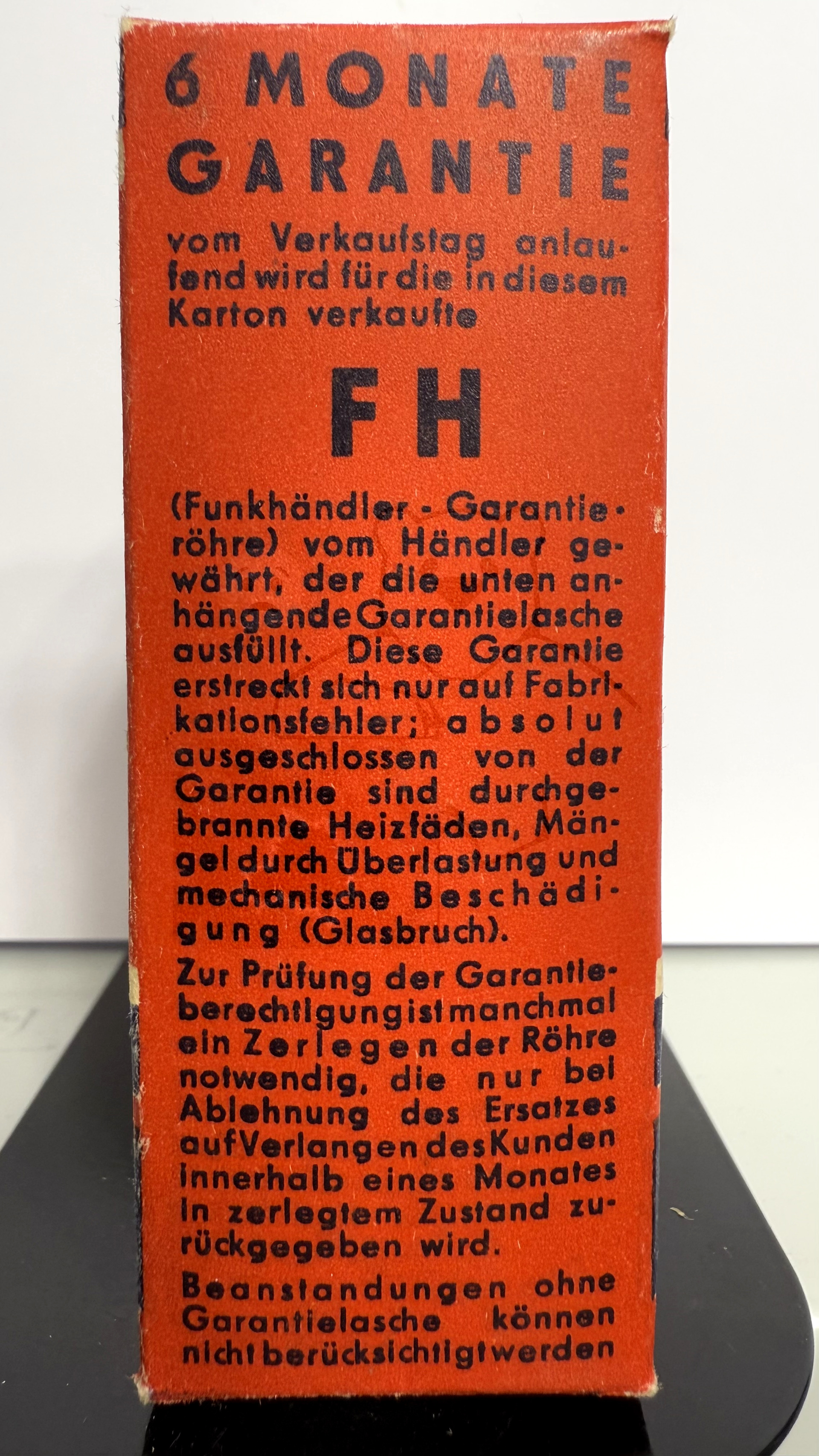 Röhre RG12D3 #7511 Verpackung HÀndler Bild 3