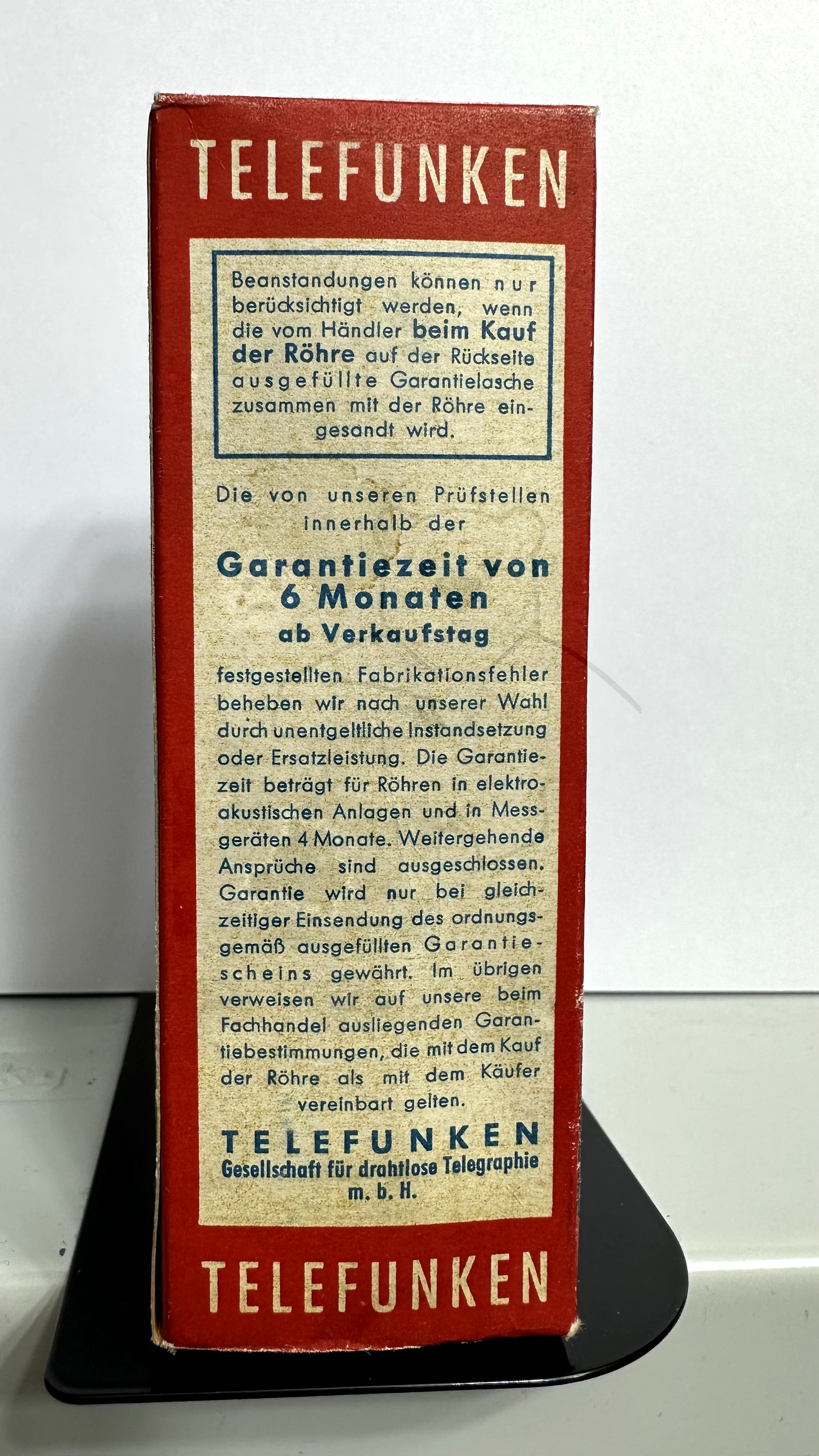 Röhre RGN1064 #3507 Kleine Bauform Verpackung Bild 3