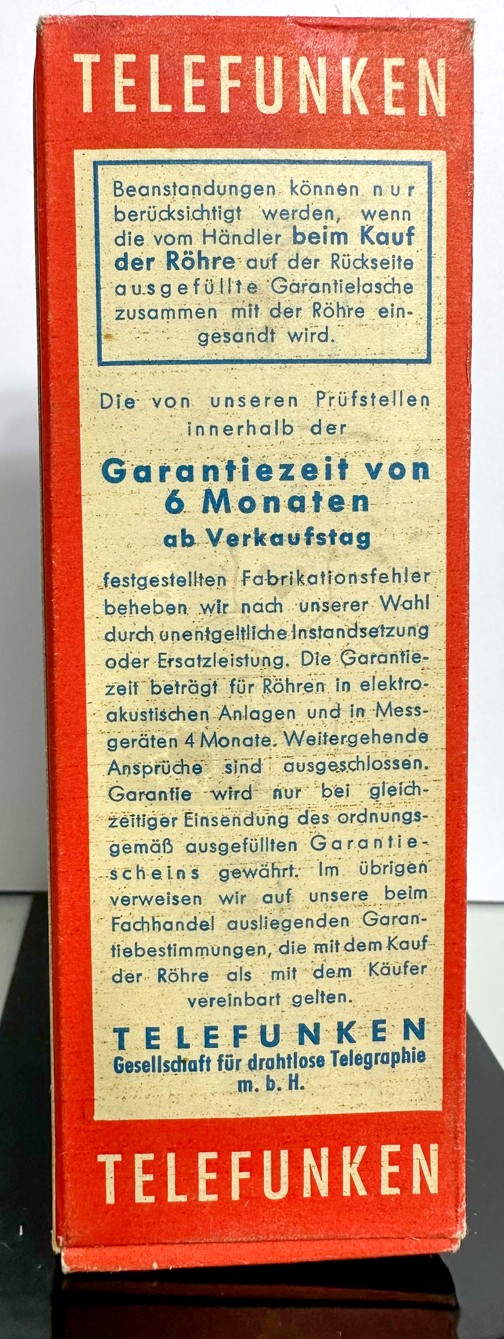 Röhre RGN1064 #3509 Kleine Bauform Verpackung Bild 3