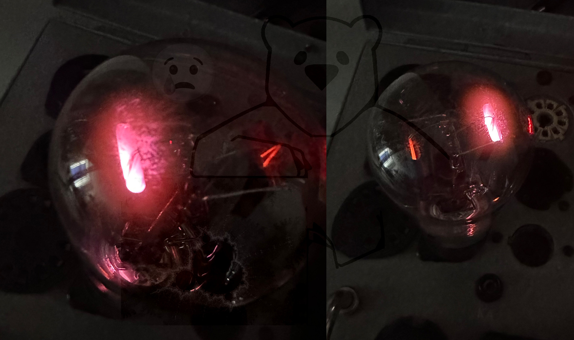 Röhre RGN1064 In Betrieb Vakuumfehler bei 50 Volt Bild 1