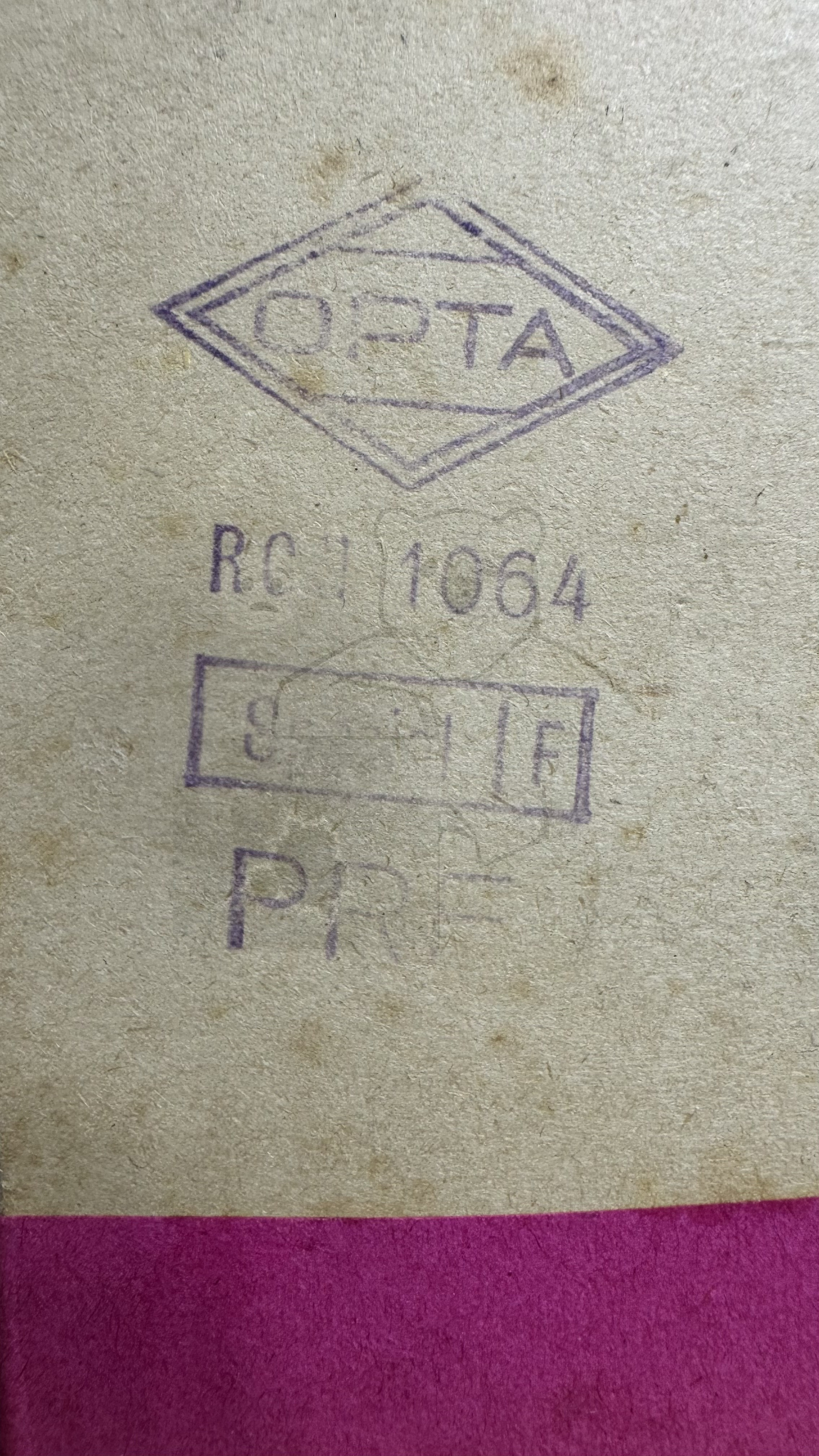 Röhre RGN1064 Spez F #3630 Verpackung Bild 4