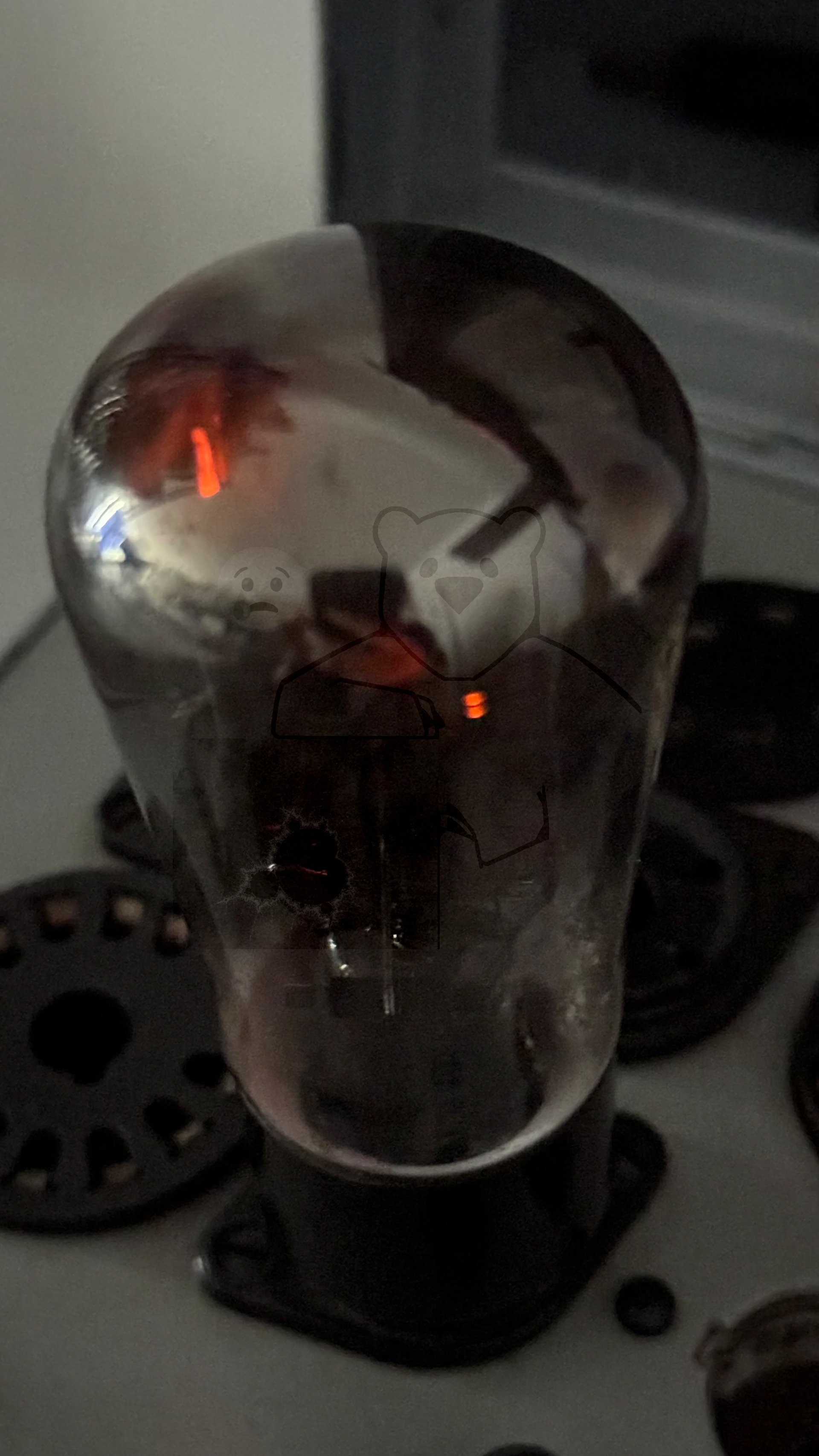 Röhre RGQZ1,4-0,4 #6913 Bild 19 Geheizt