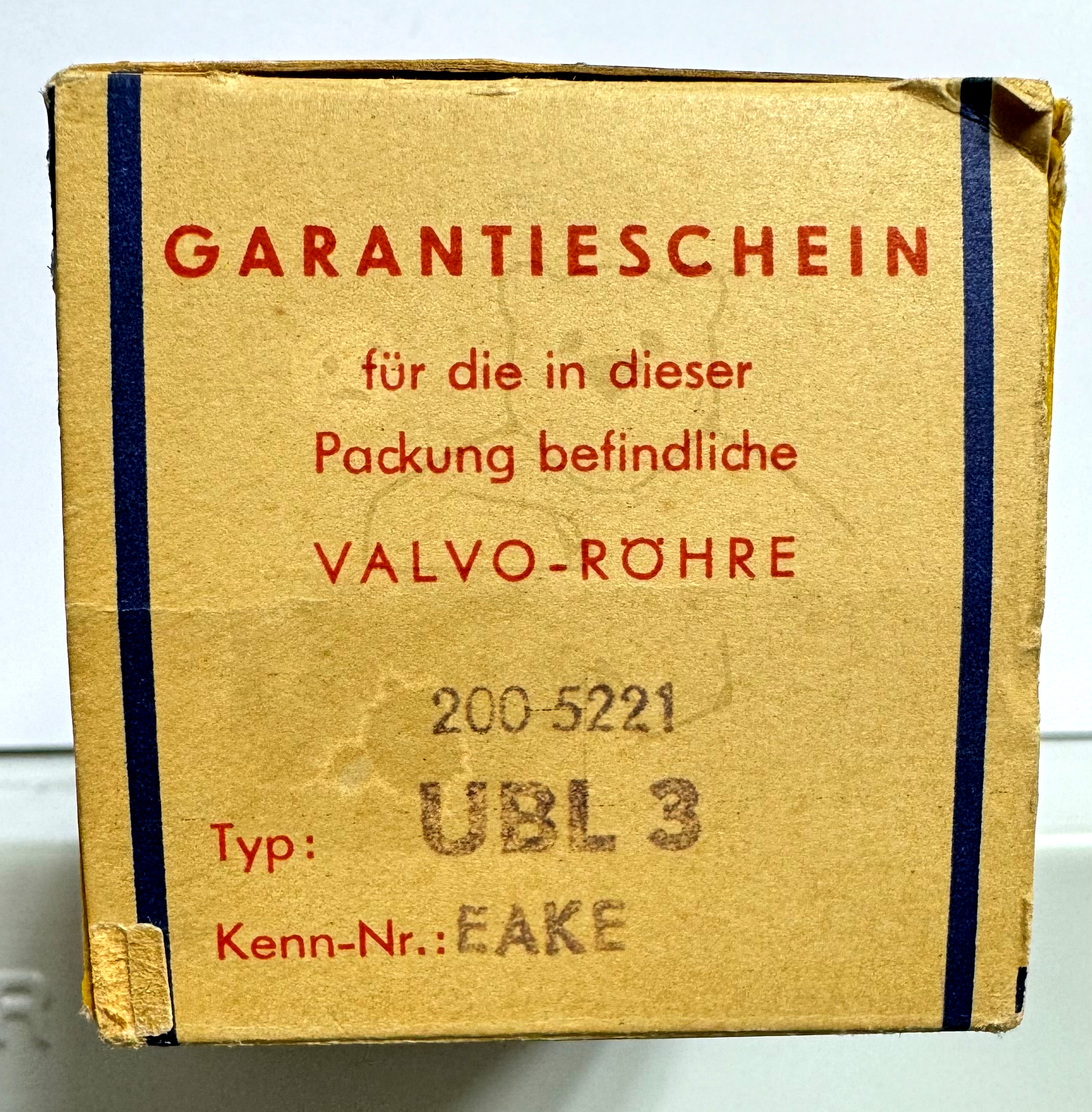 Röhre UBL3 #0113 Verpackung Bild 4