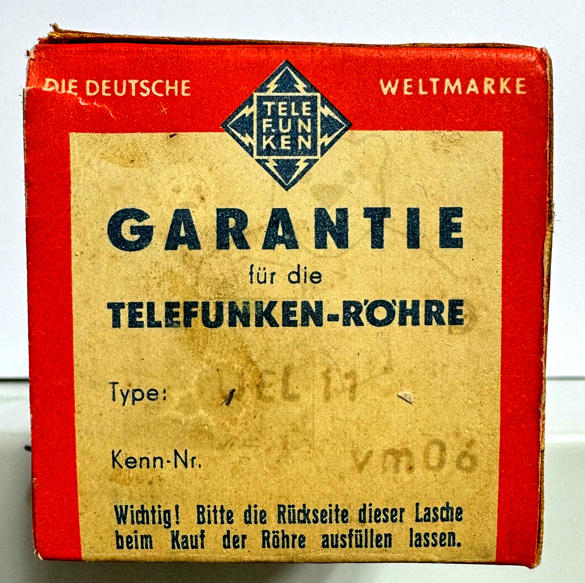 Röhre UEL11 #6750 Verpackung Bild 3