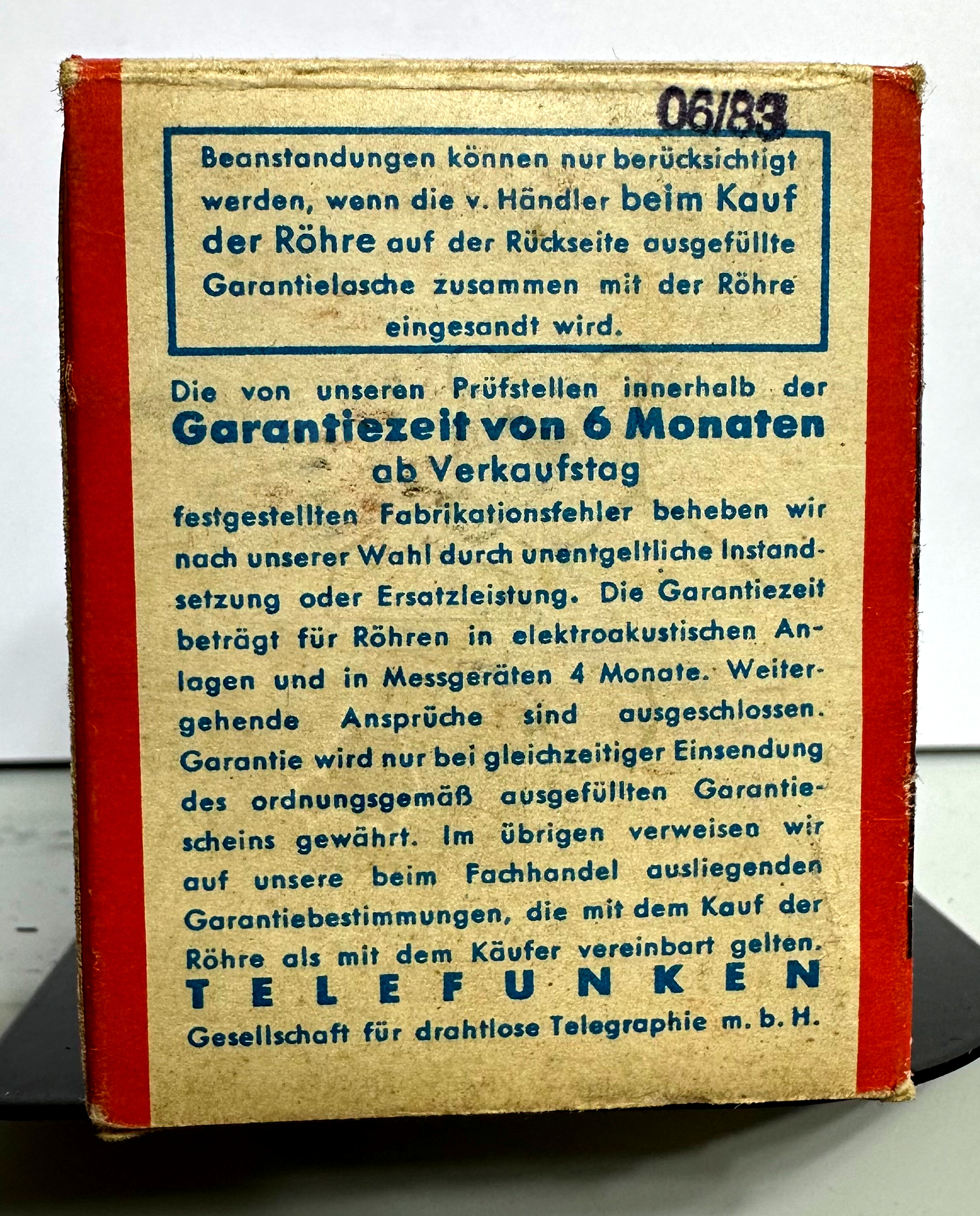 Röhre UF11 #6463 Verpackung Bild 3