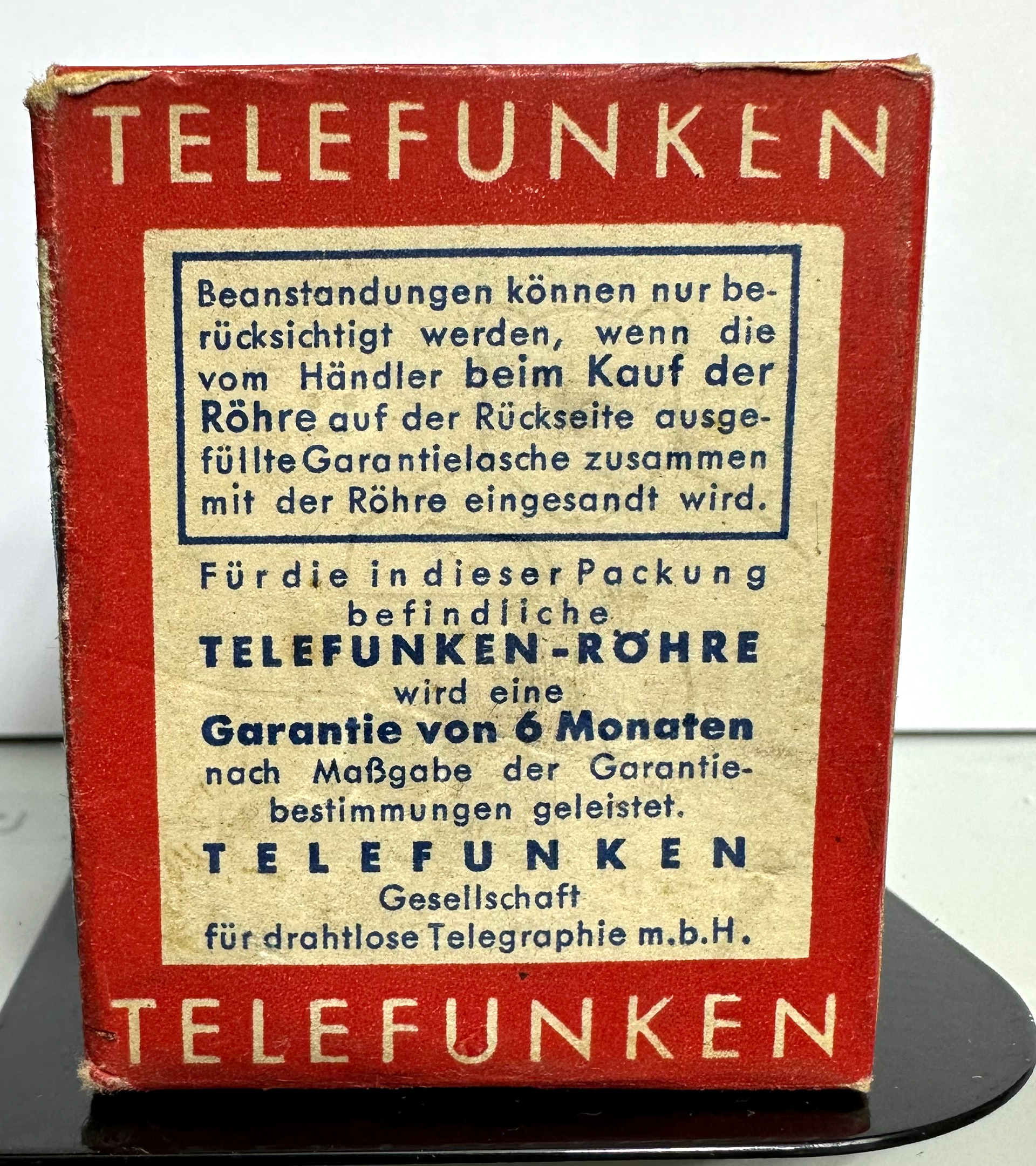 Röhre UF15 #7692 Verpackung Bild 3