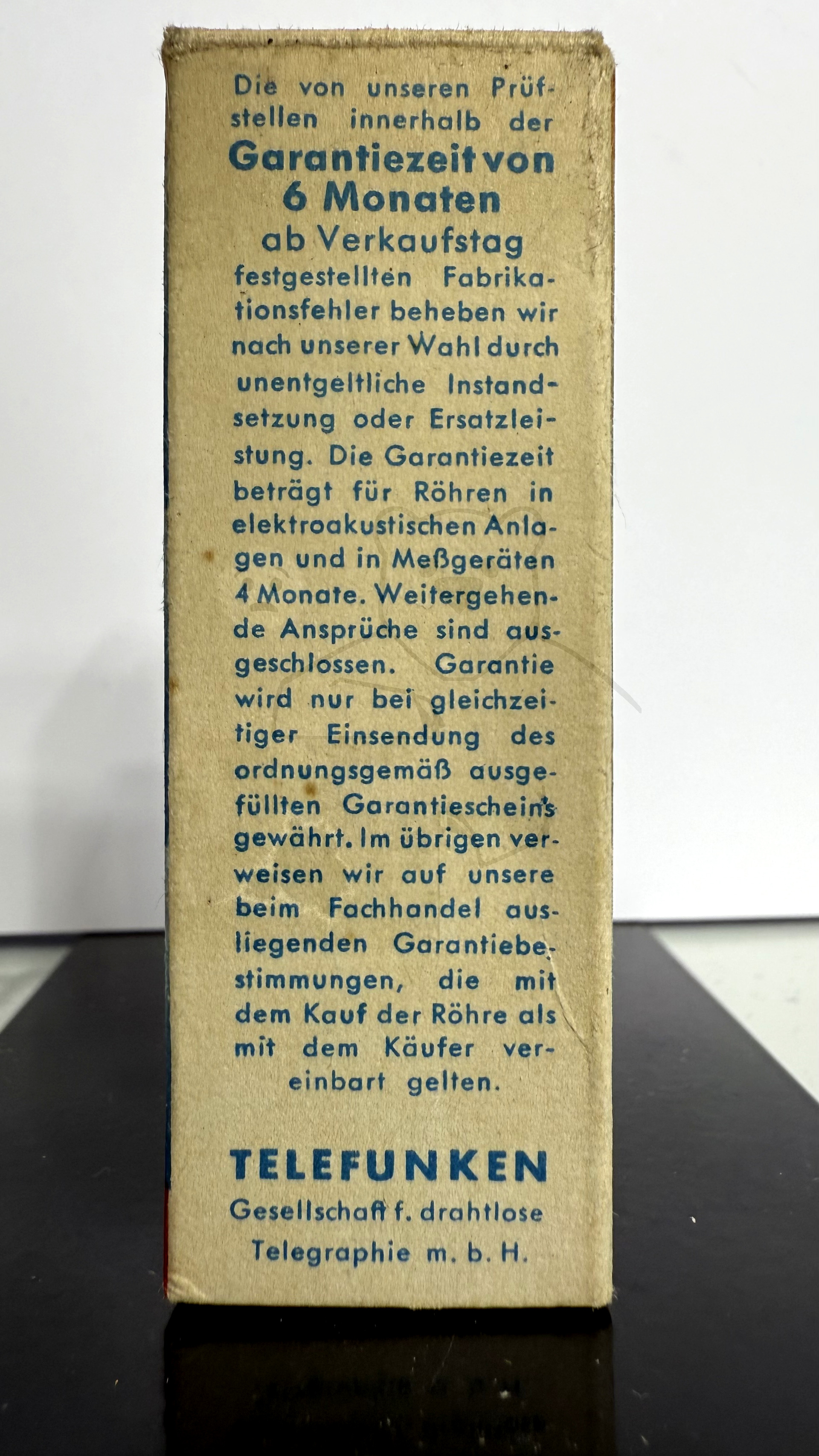 Röhre UF85 #7158 Verpackung Bild 5