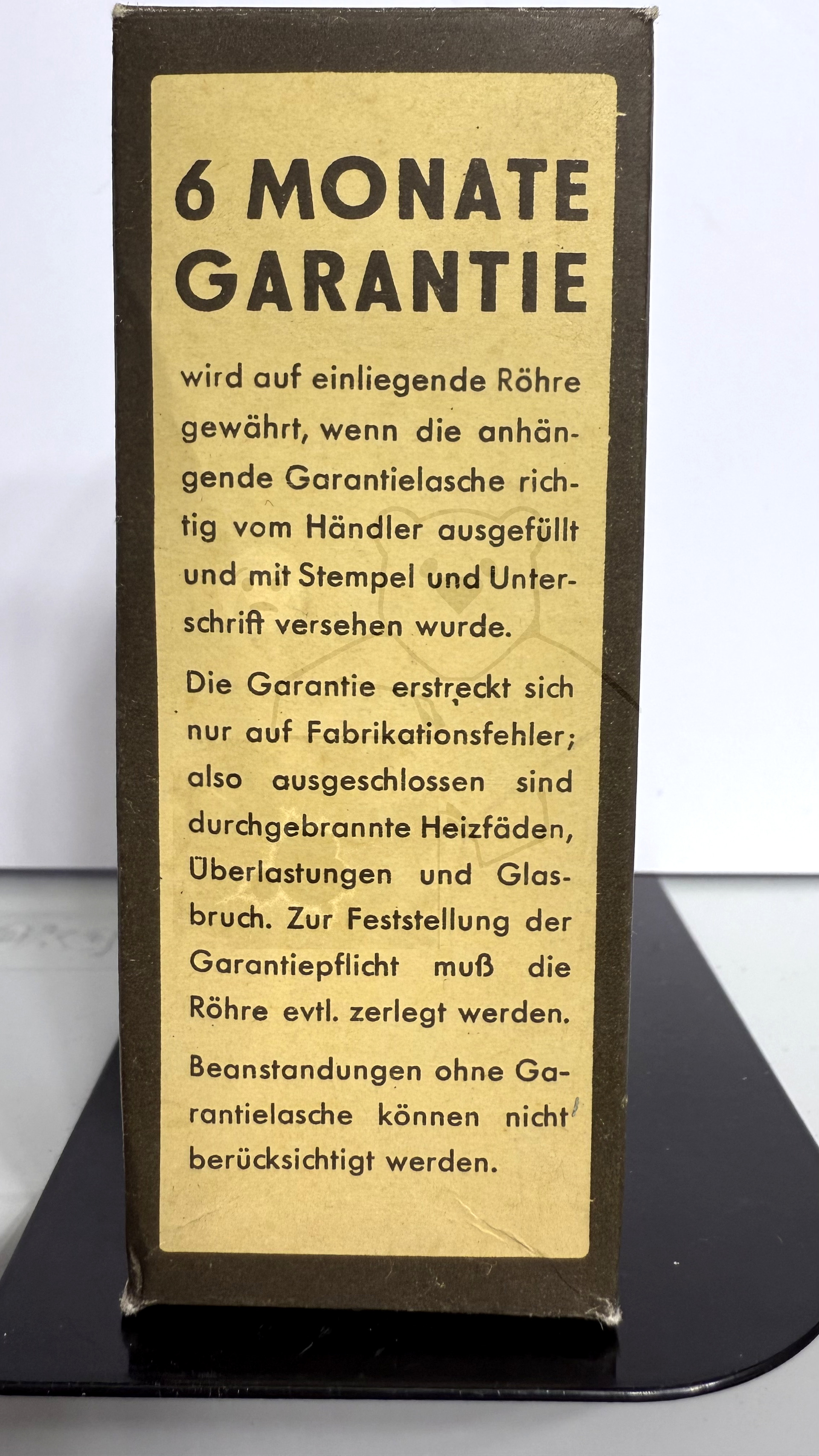 Röhre UY21 #7590 Verpackung Bild 3