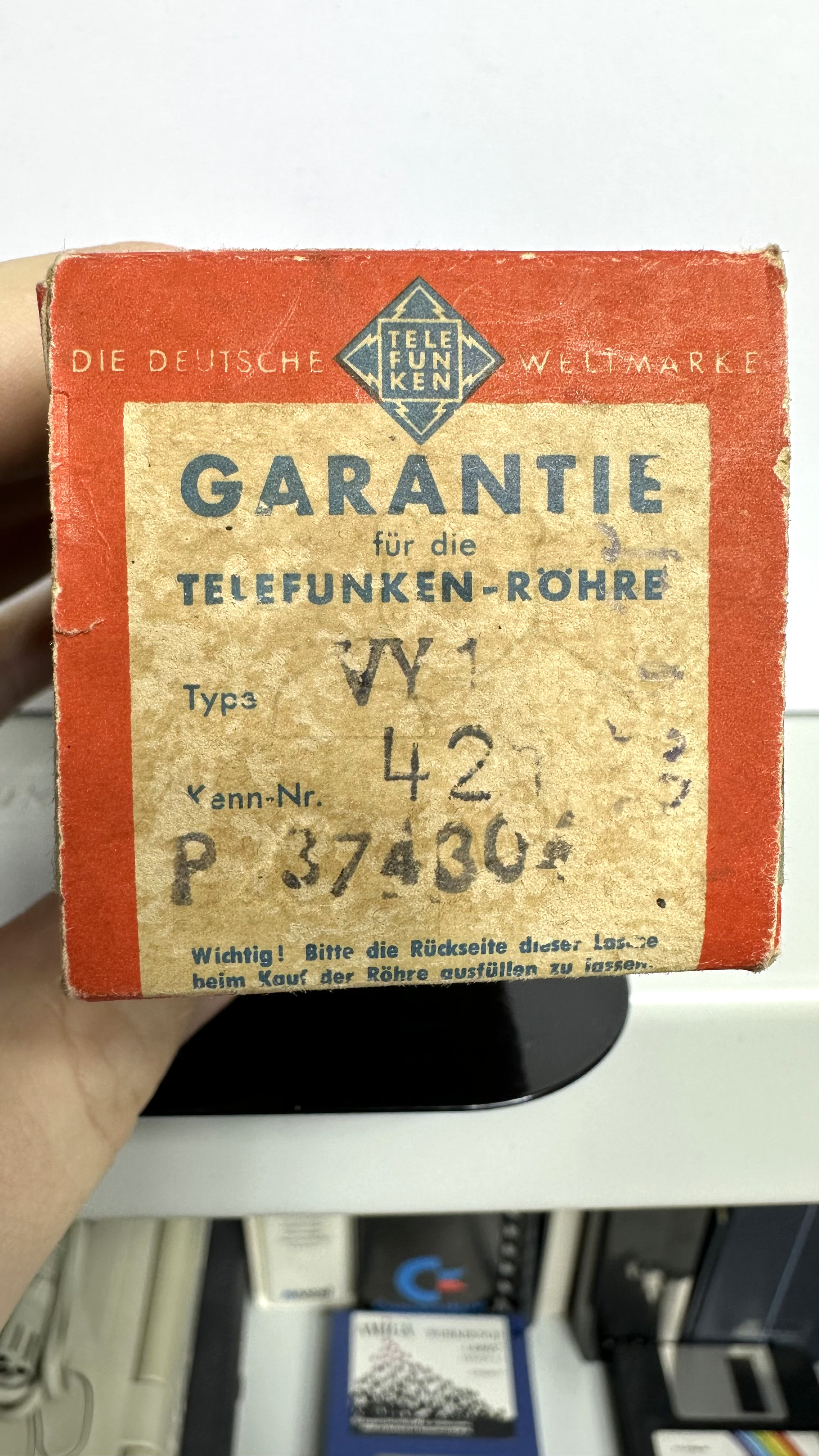 Röhre VY1 #4808 Verpackung Bild 5