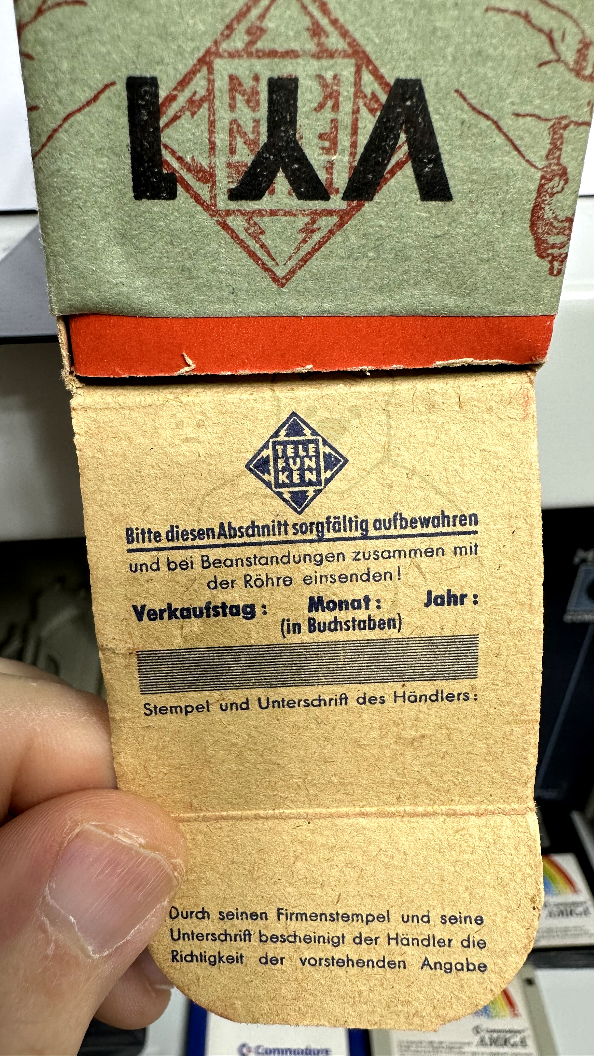 Röhre VY1 #4808 Verpackung Bild 6