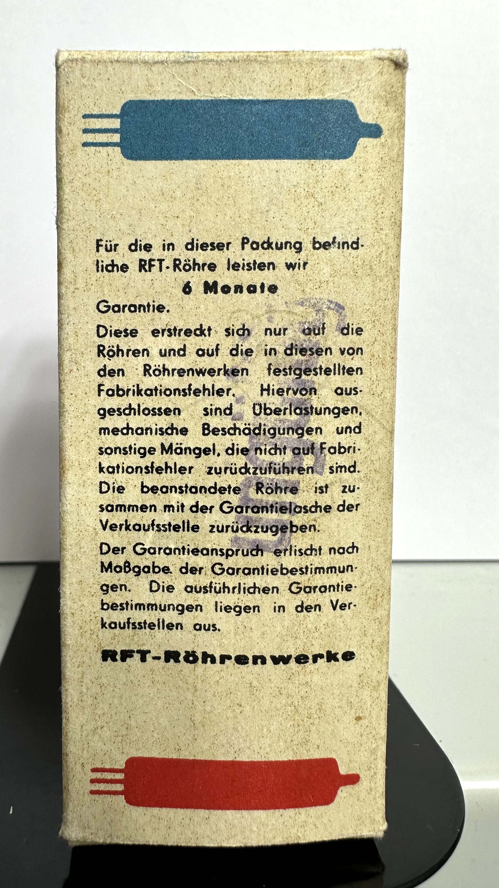 Röhre Z572S #4528 Verpackung Bild 2