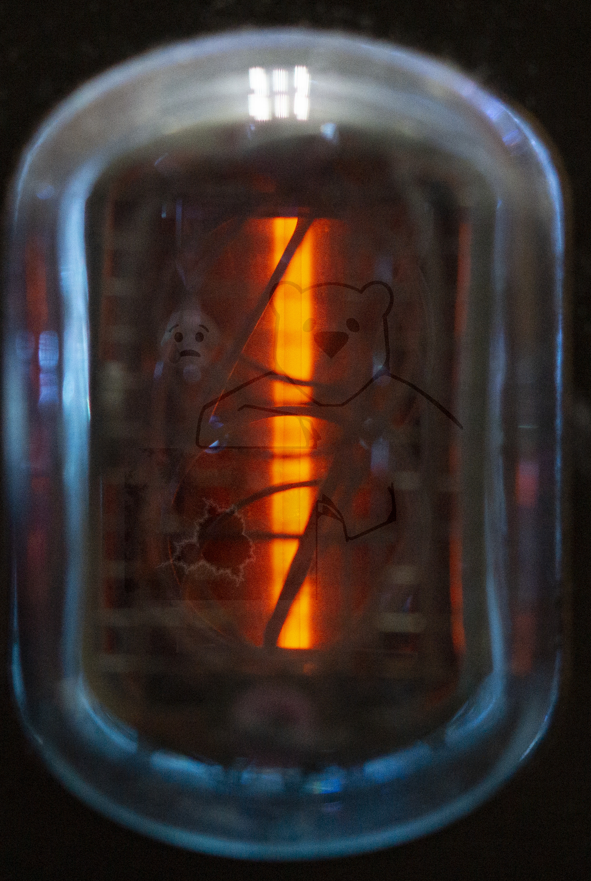 Röhre ИН-12А Ziffer 1