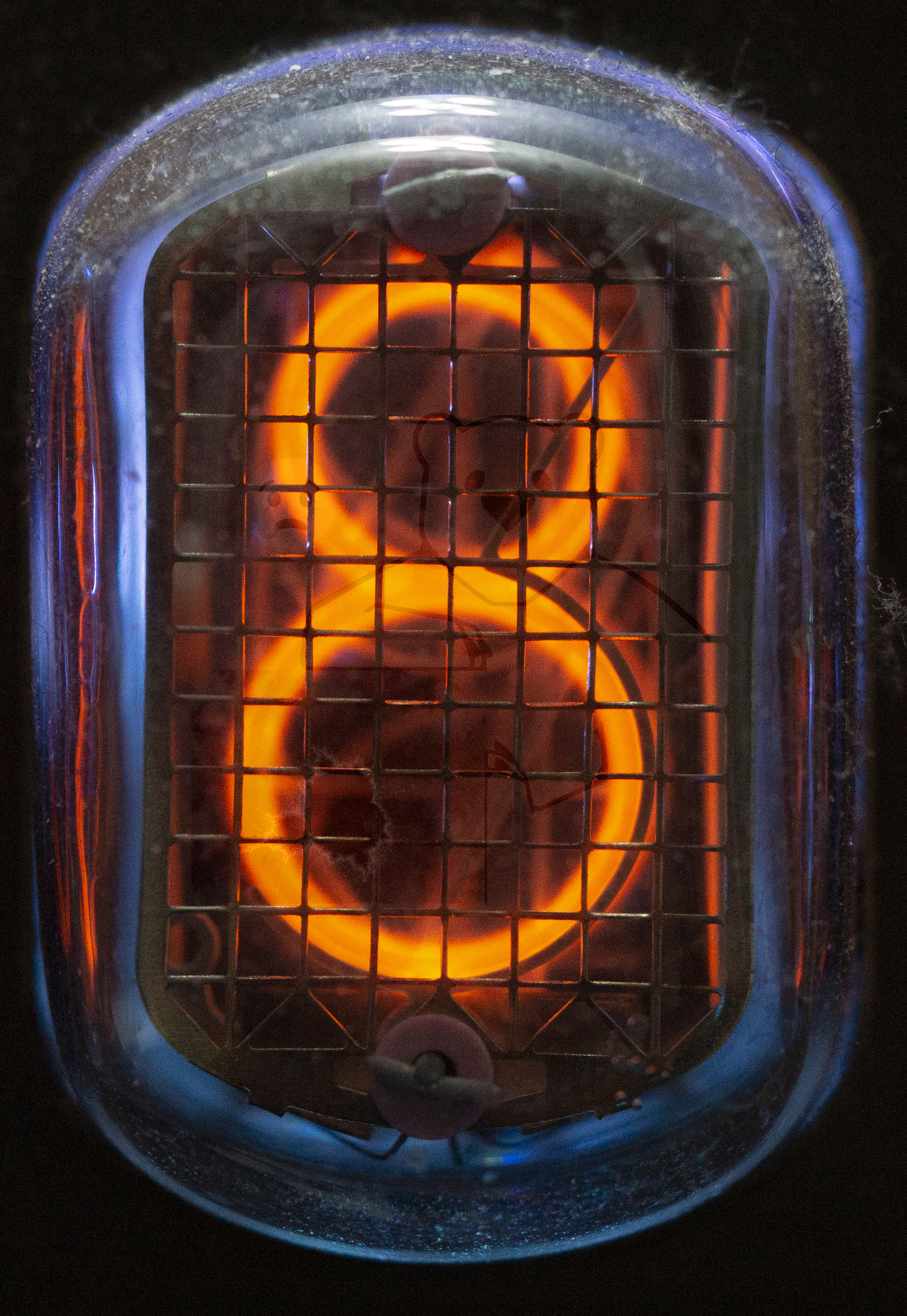 Röhre ИН-12А Ziffer 8