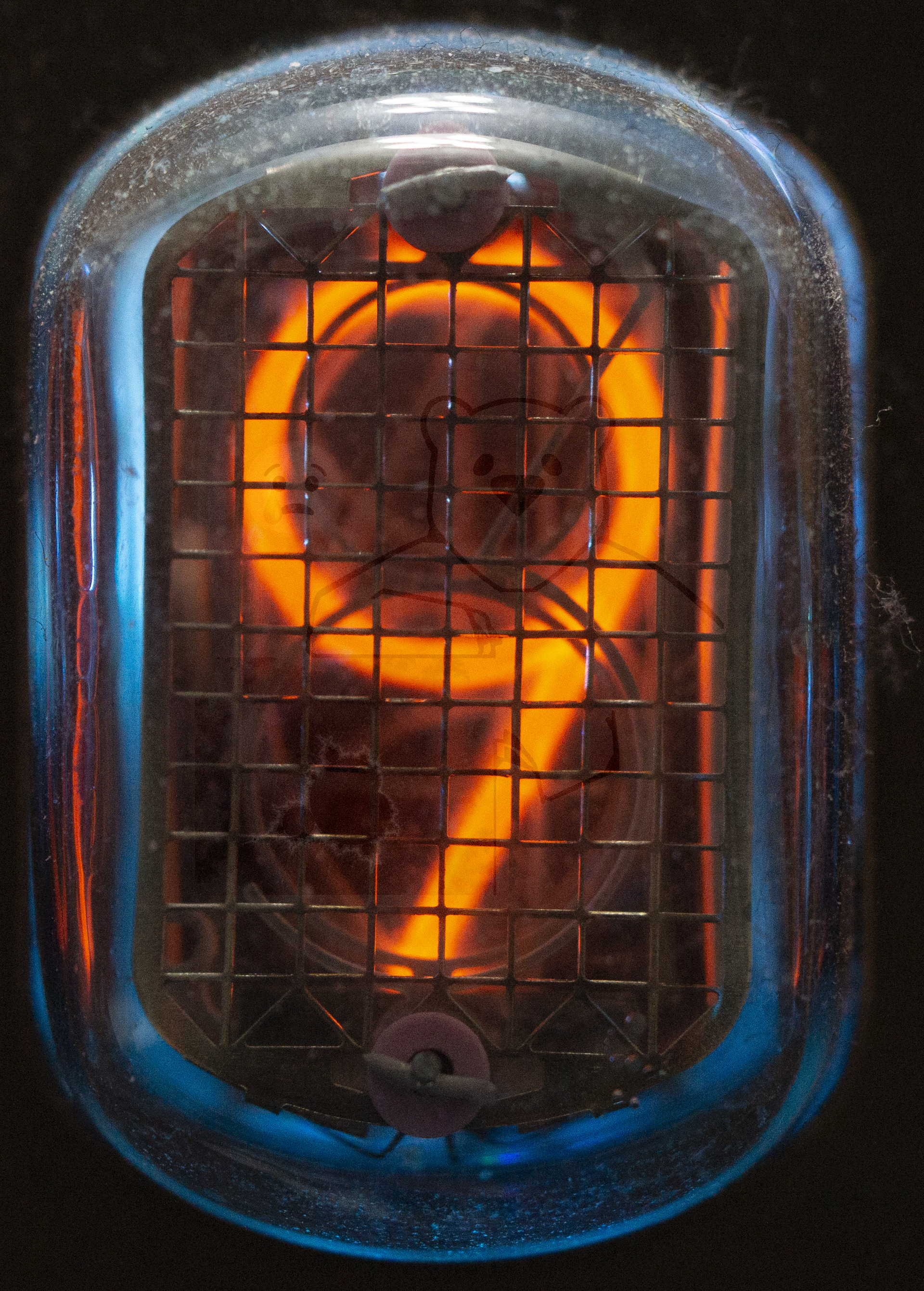 Röhre ИН-12А Ziffer 9