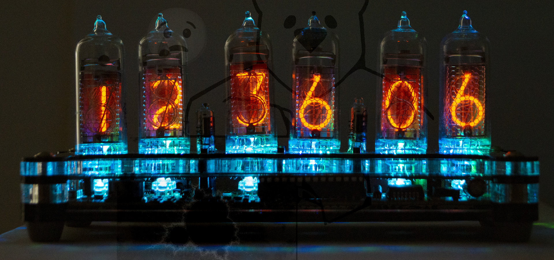 Röhre ИН-14 IN-14 In Betrieb Bild 2