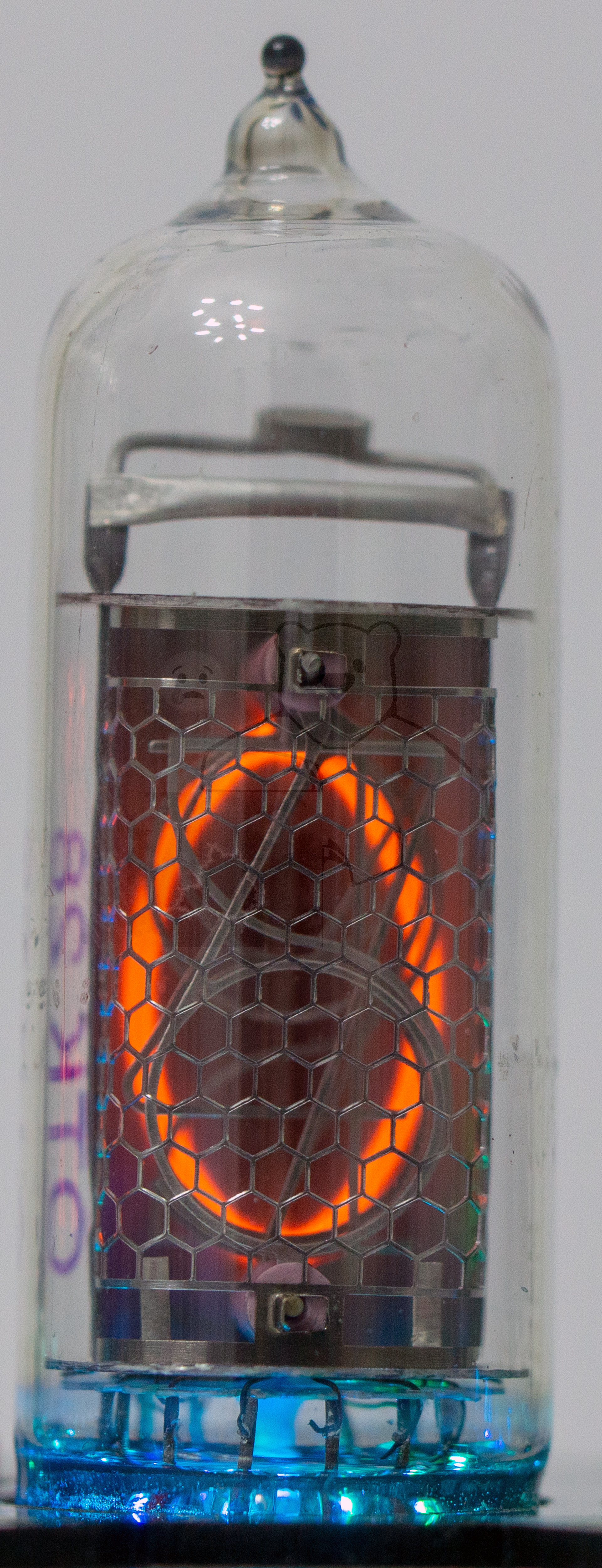 Röhre ИН-14 IN-14 Ziffer 0