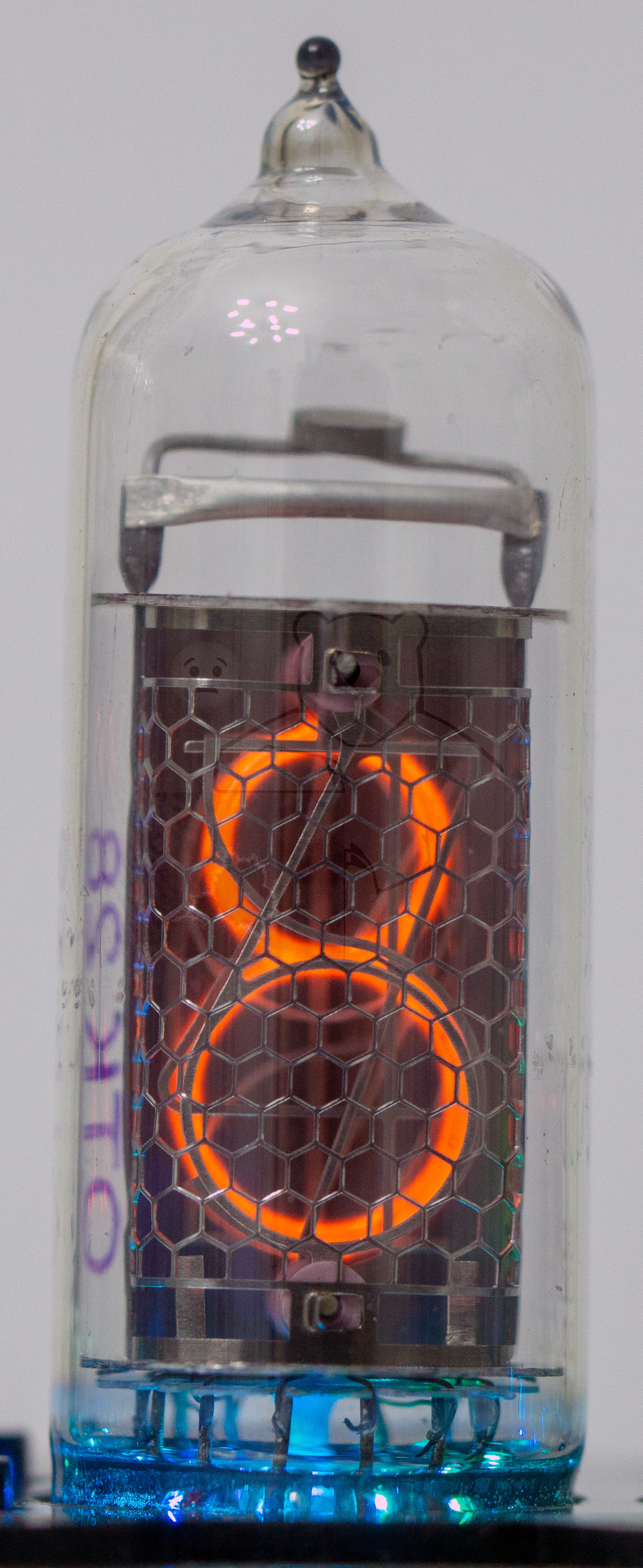 Röhre ИН-14 IN-14 Ziffer 8