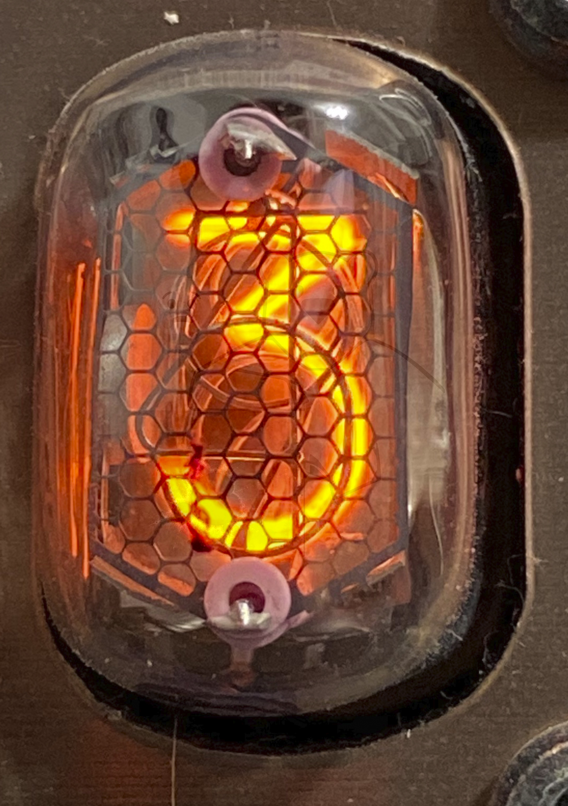 Röhre ИН-17 Ziffer 3