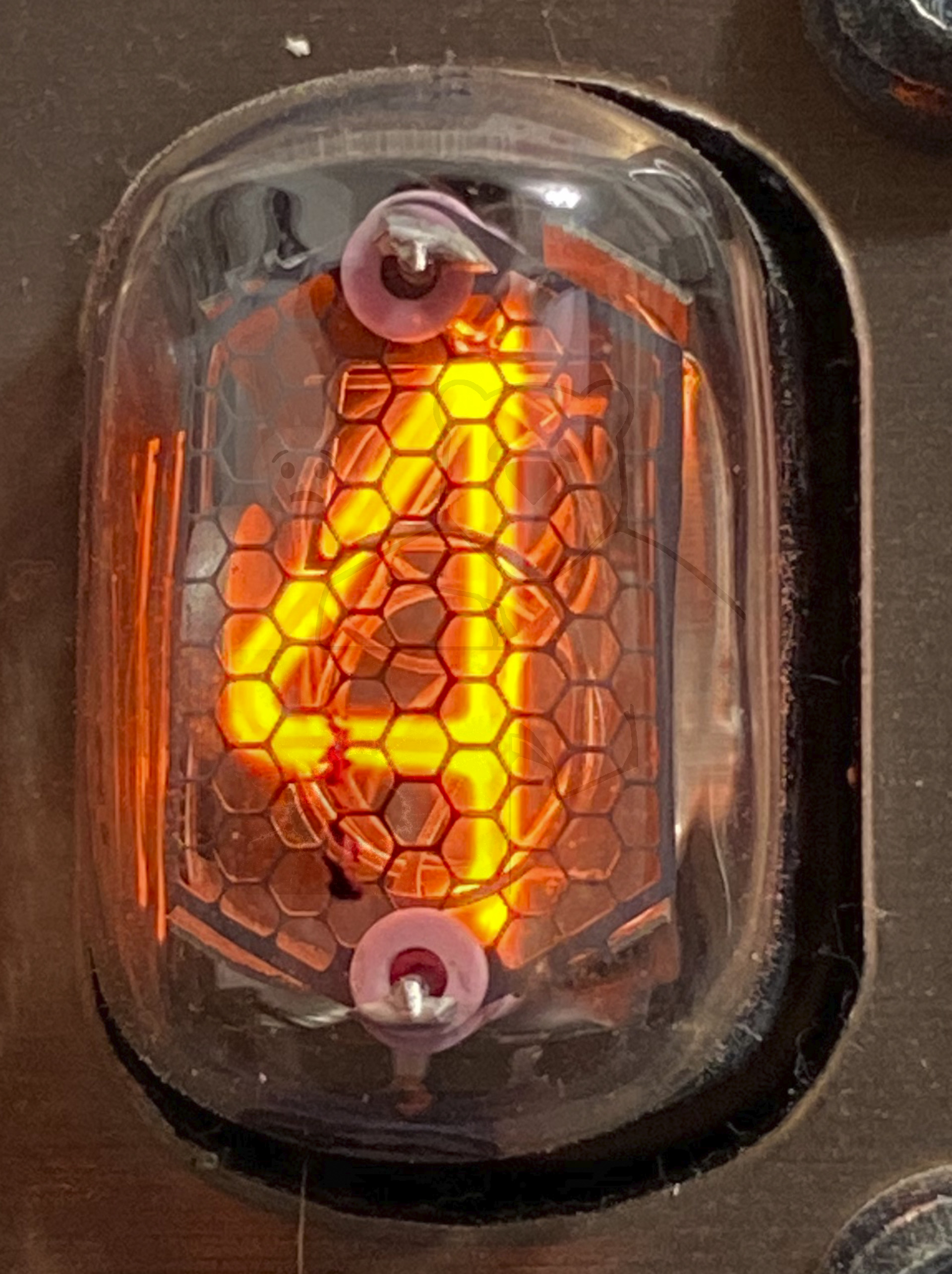 Röhre ИН-17 Ziffer 4