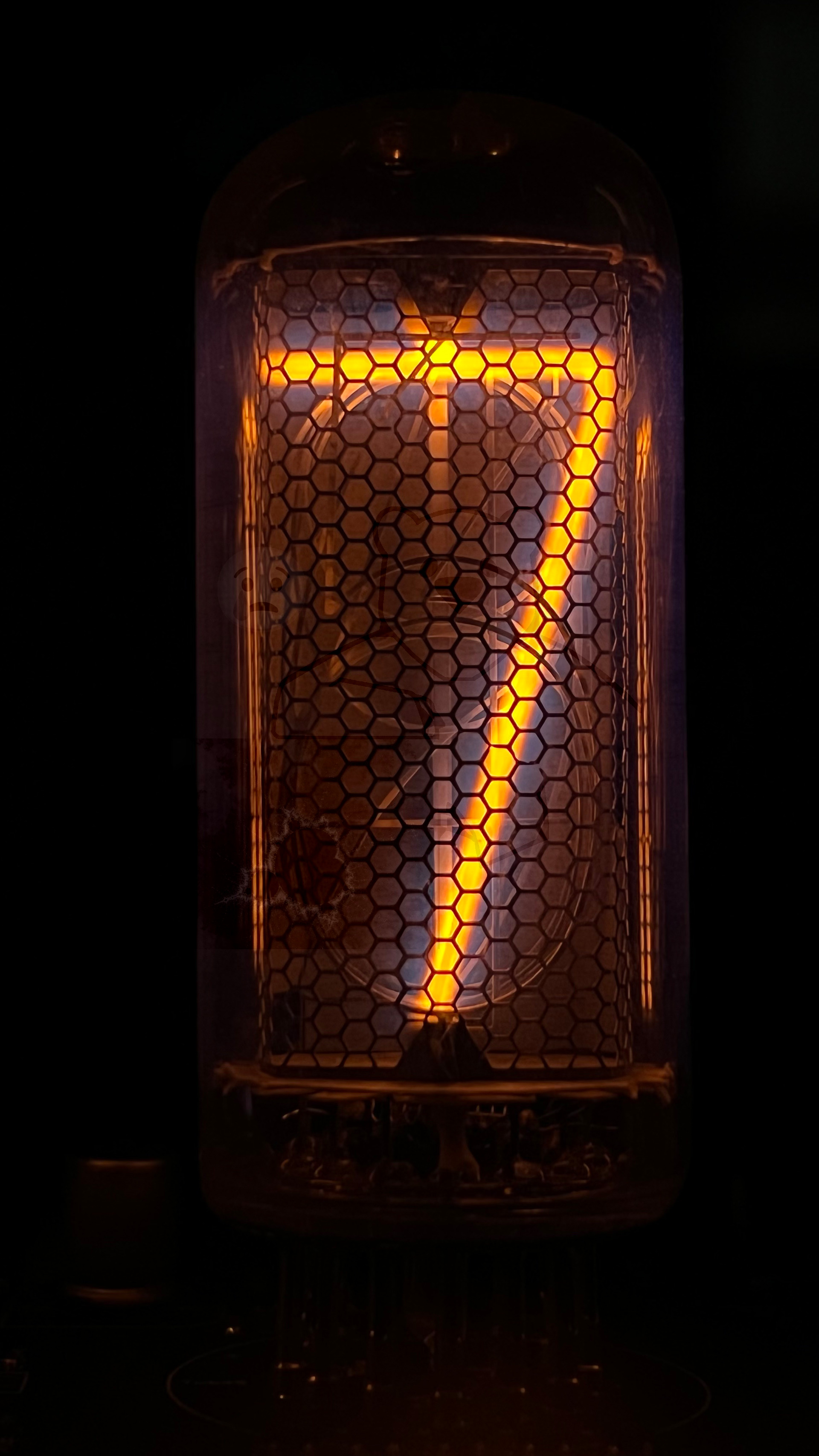 Röhre ИН-18 IN-18 Ziffer 7