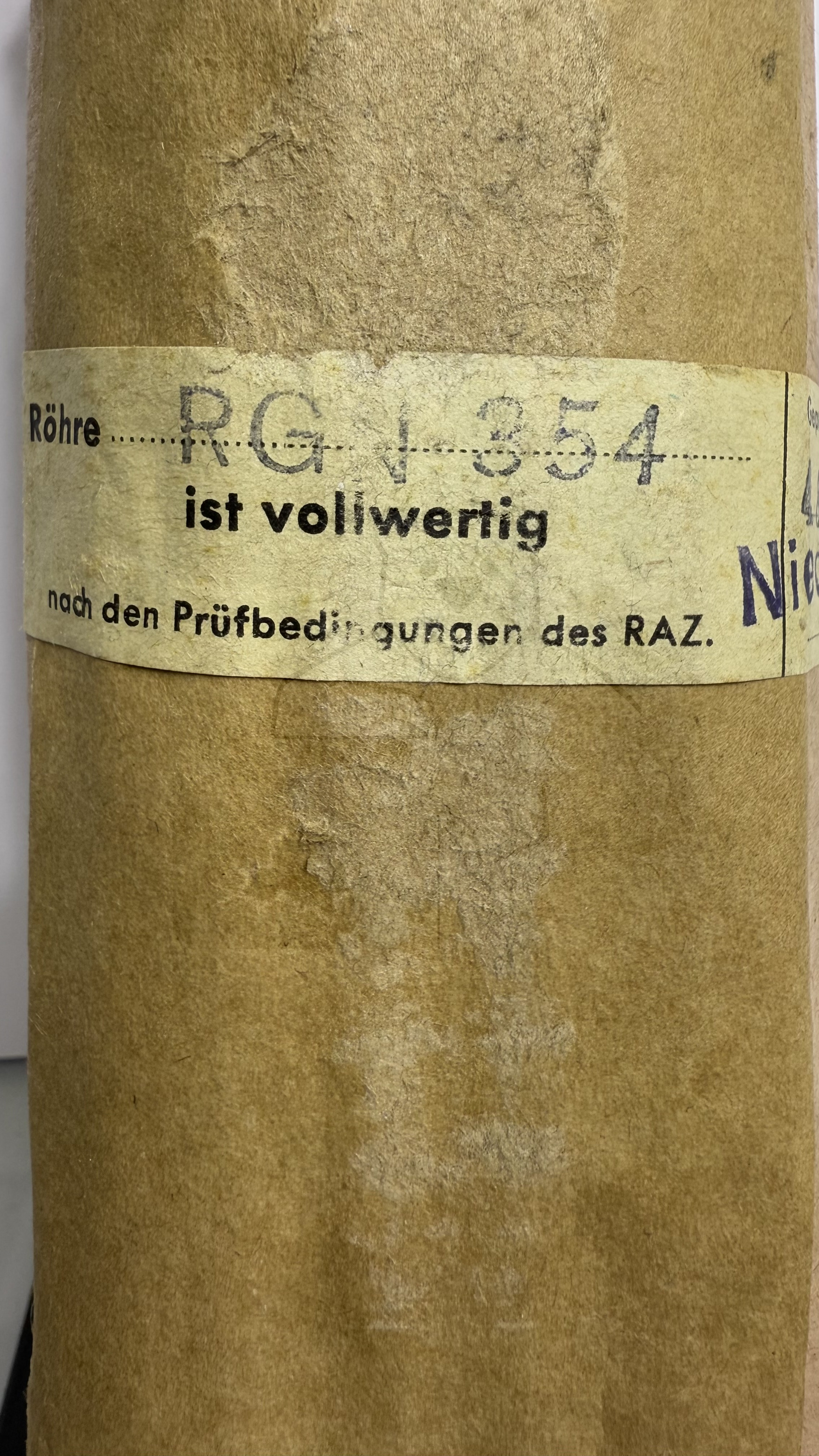 Röhre 1802 #6928 Verpackung Bild 2