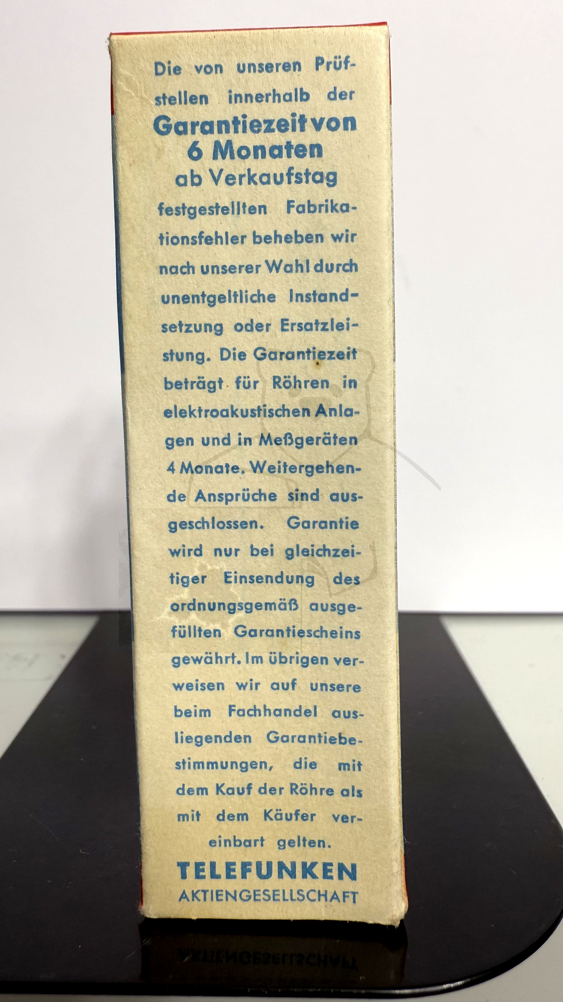 Röhre ECL80 #5955 Verpackung Bild 5