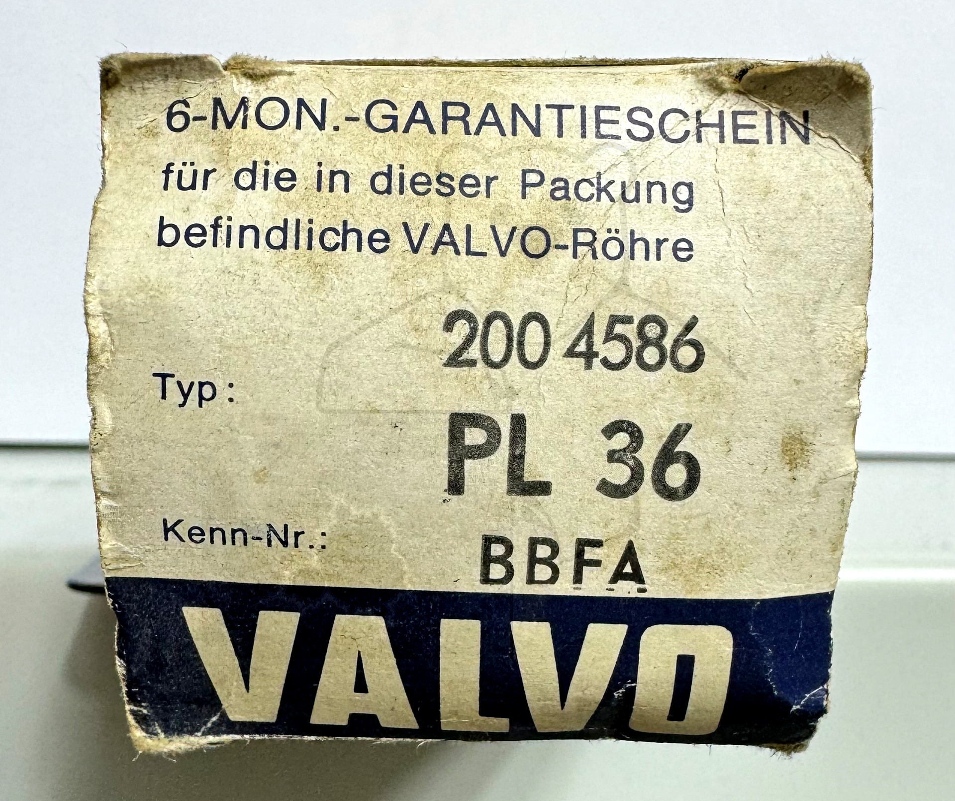 Röhre PL36 #3138 Verpackung Bild 3