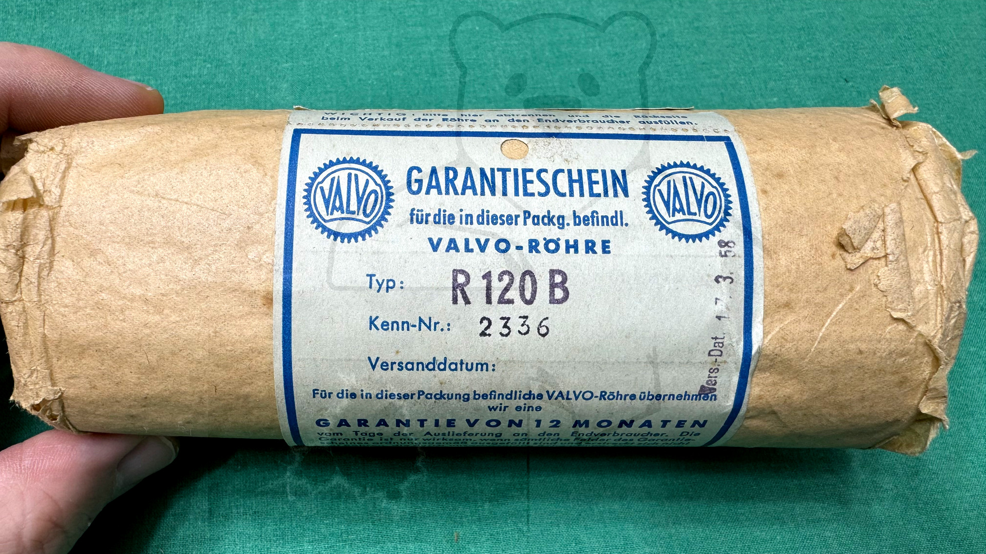 Röhre R120B #4812 Verpackung Bild 1