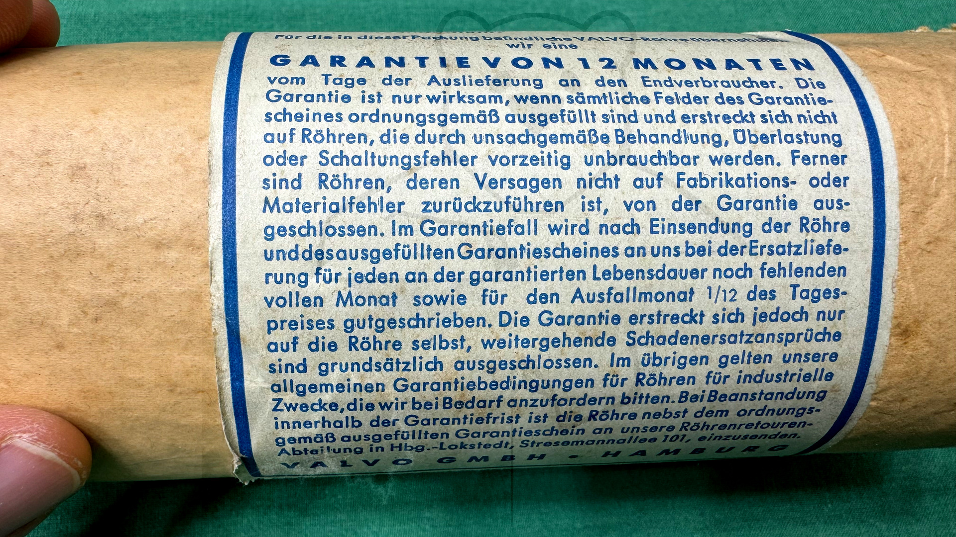 Röhre R120B #4812 Verpackung Bild 3