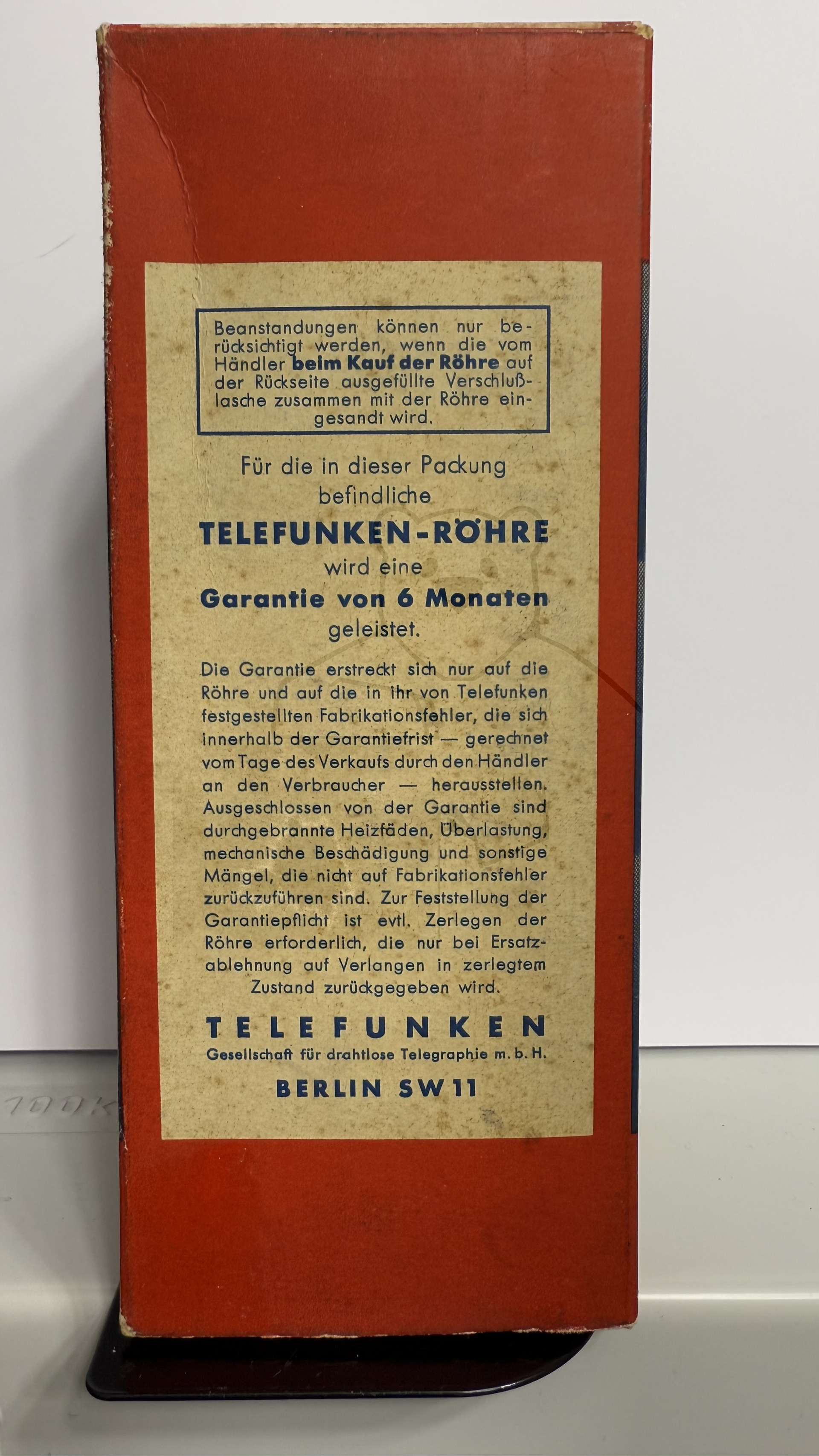 Röhre RENS1274 #0019 Verpackung Bild 7