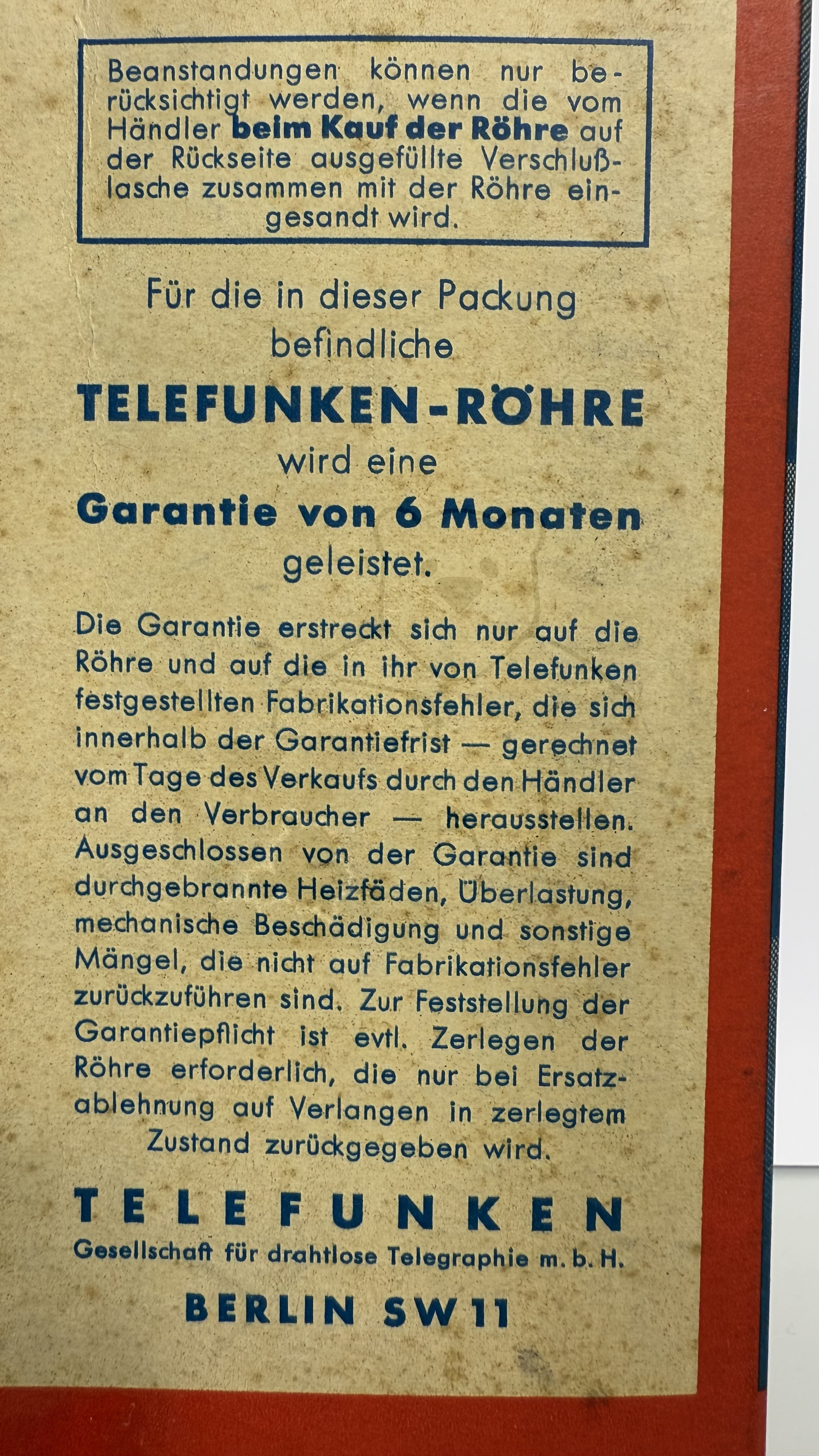 Röhre RENS1274 #0019 Verpackung Bild 8
