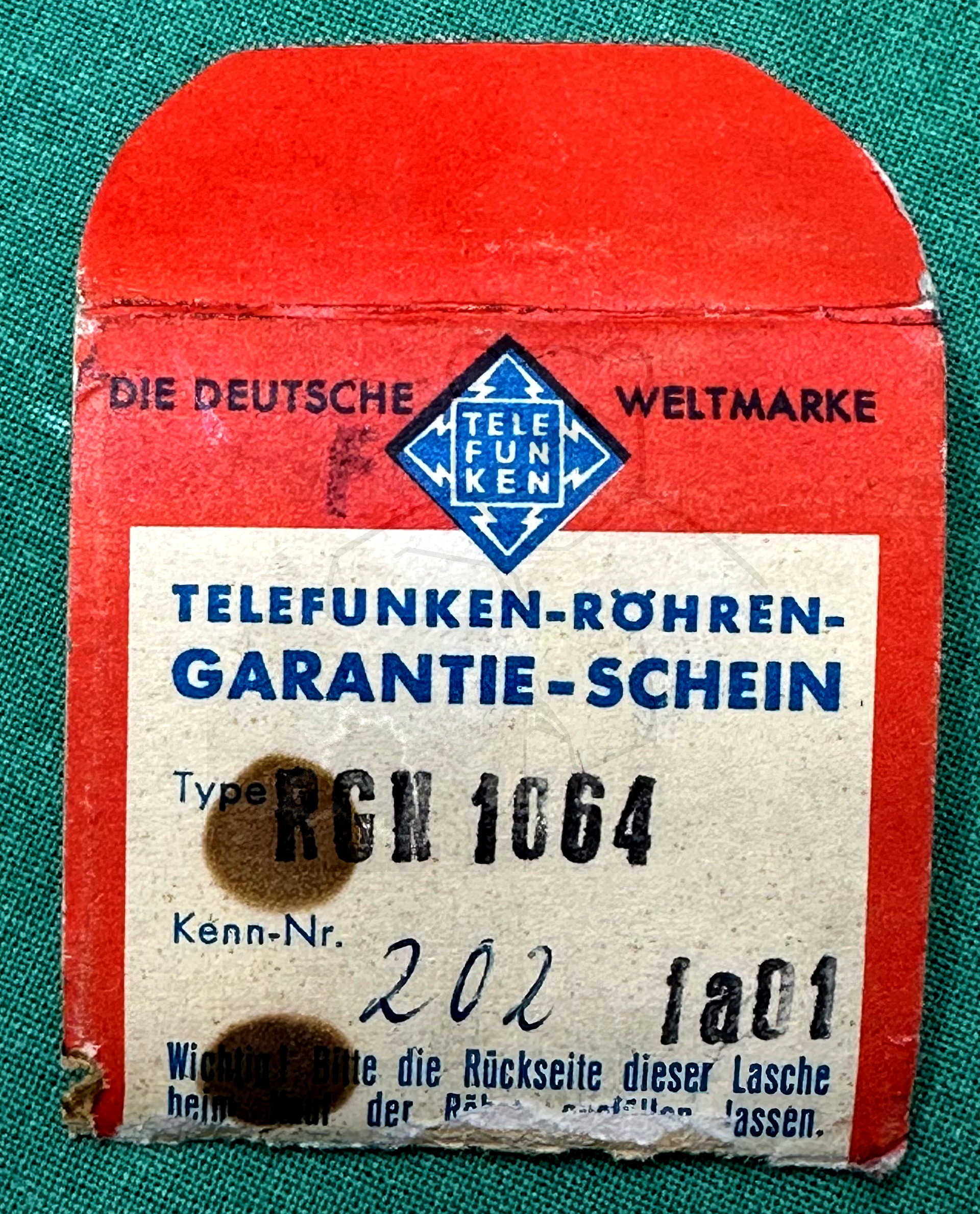 Röhre RGN1064 #3510 Kleine Bauform Verpackung Bild 7