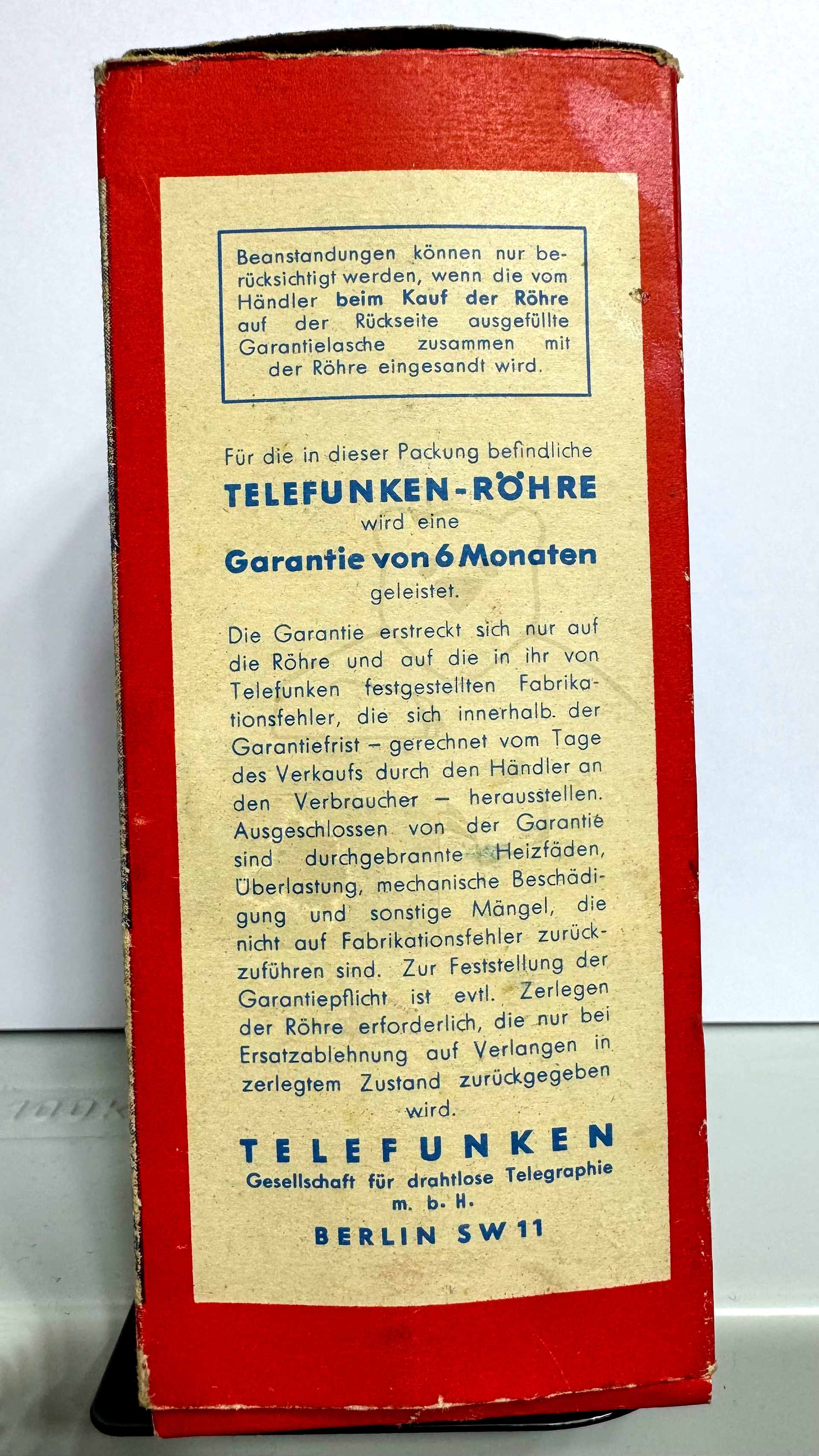 Röhre RGN354 #6368 Verpackung Bild 5
