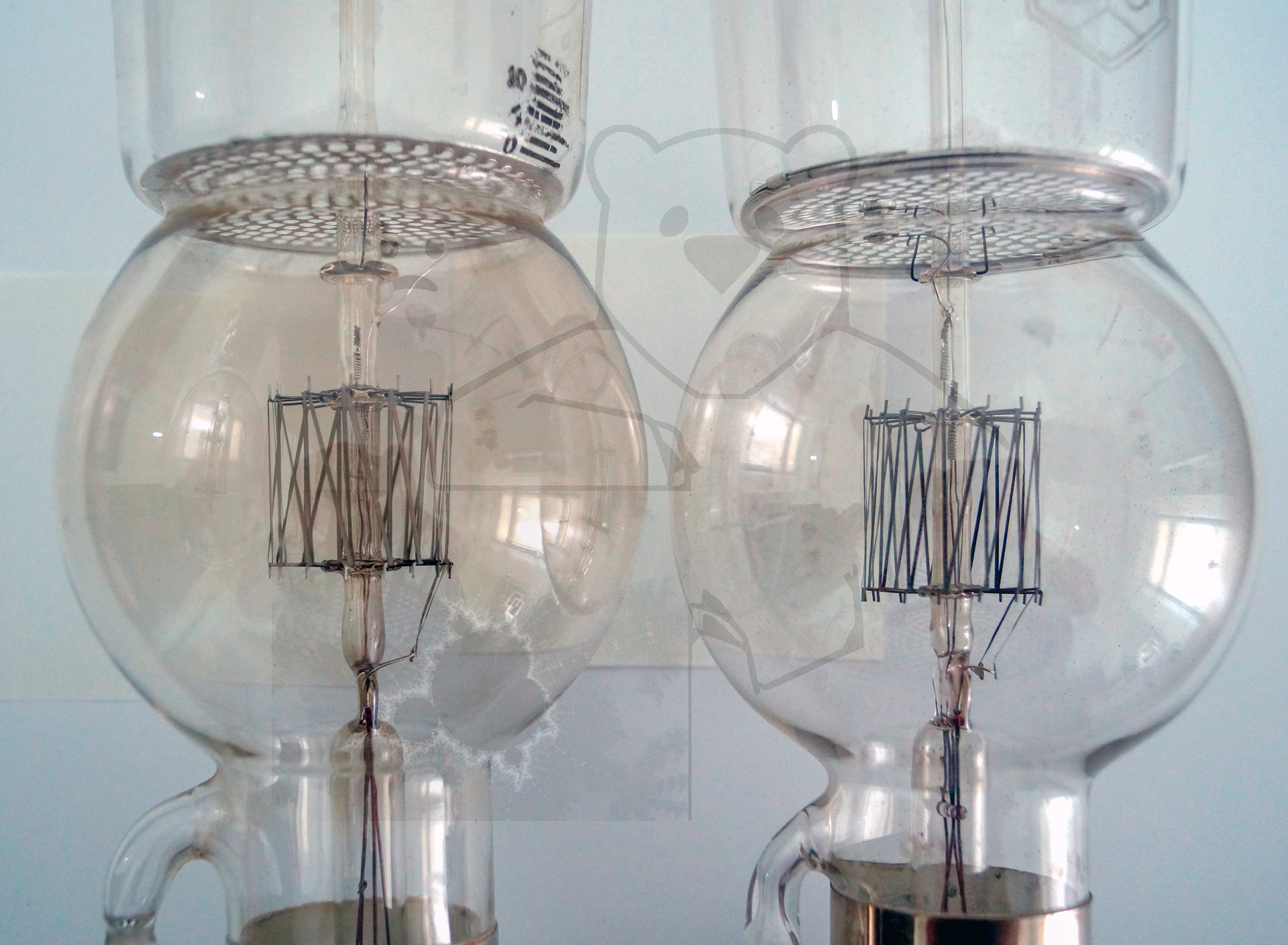 Vergleich zweier Original Liebenröhren Seriennummer 'Ss990' und 'Ss145' - Bild 04