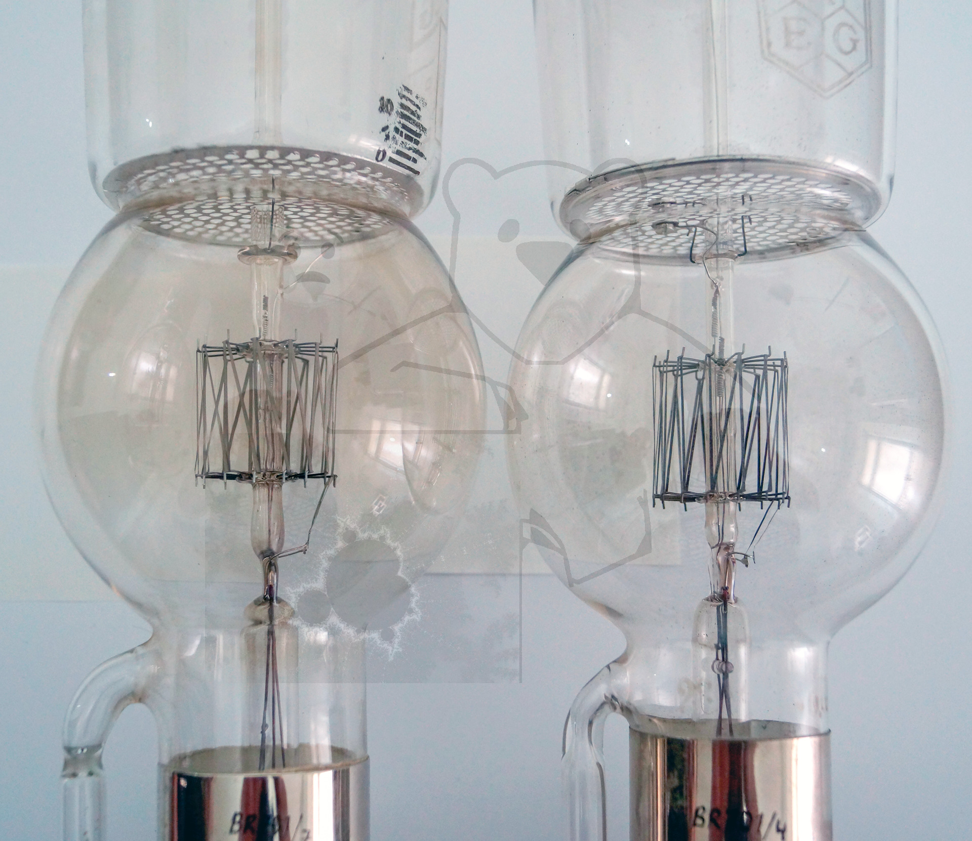 Vergleich zweier Original Liebenröhren Seriennummer 'Ss990' und 'Ss145' - Bild 06