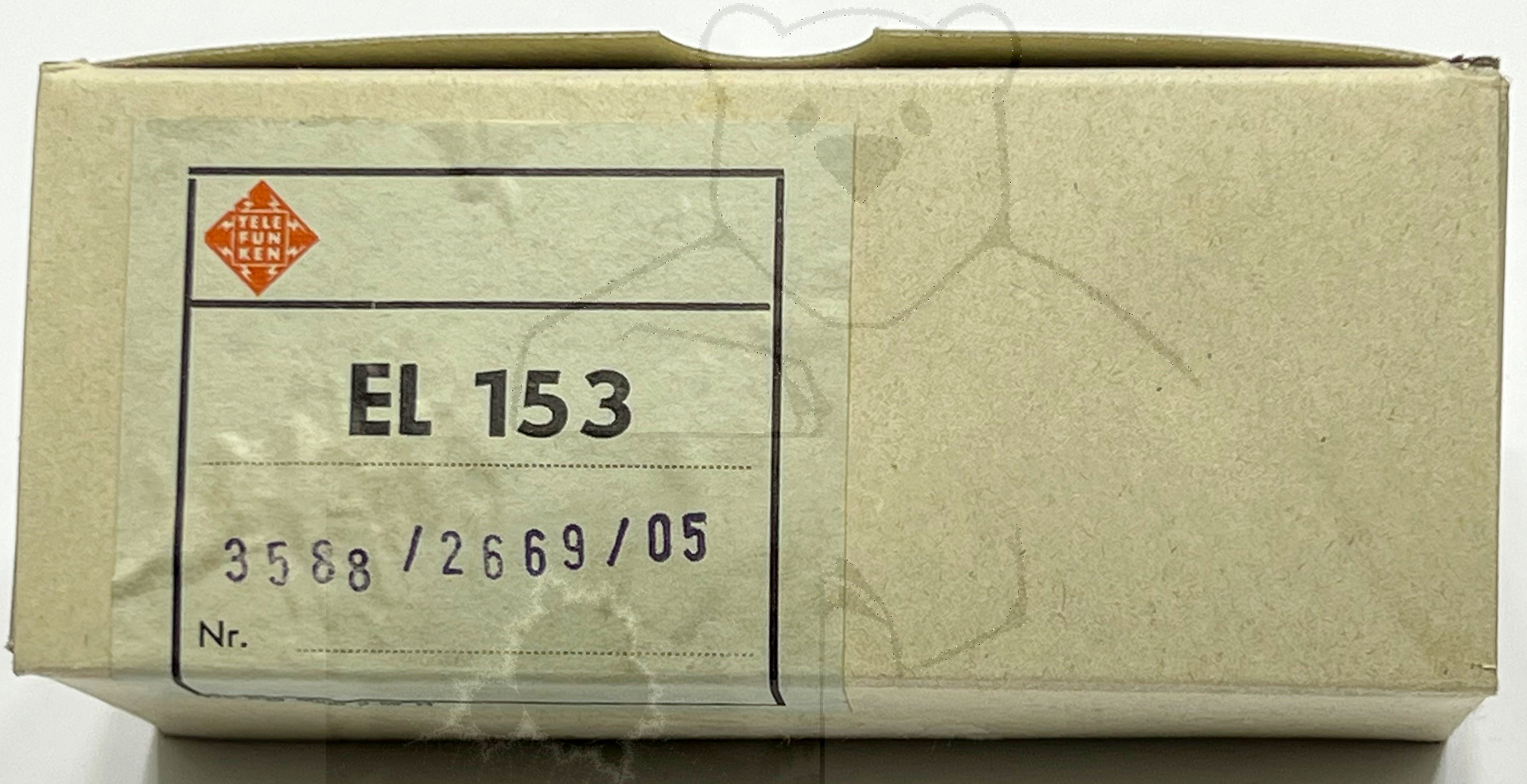 Röhre EL153 #7486 Verpackung